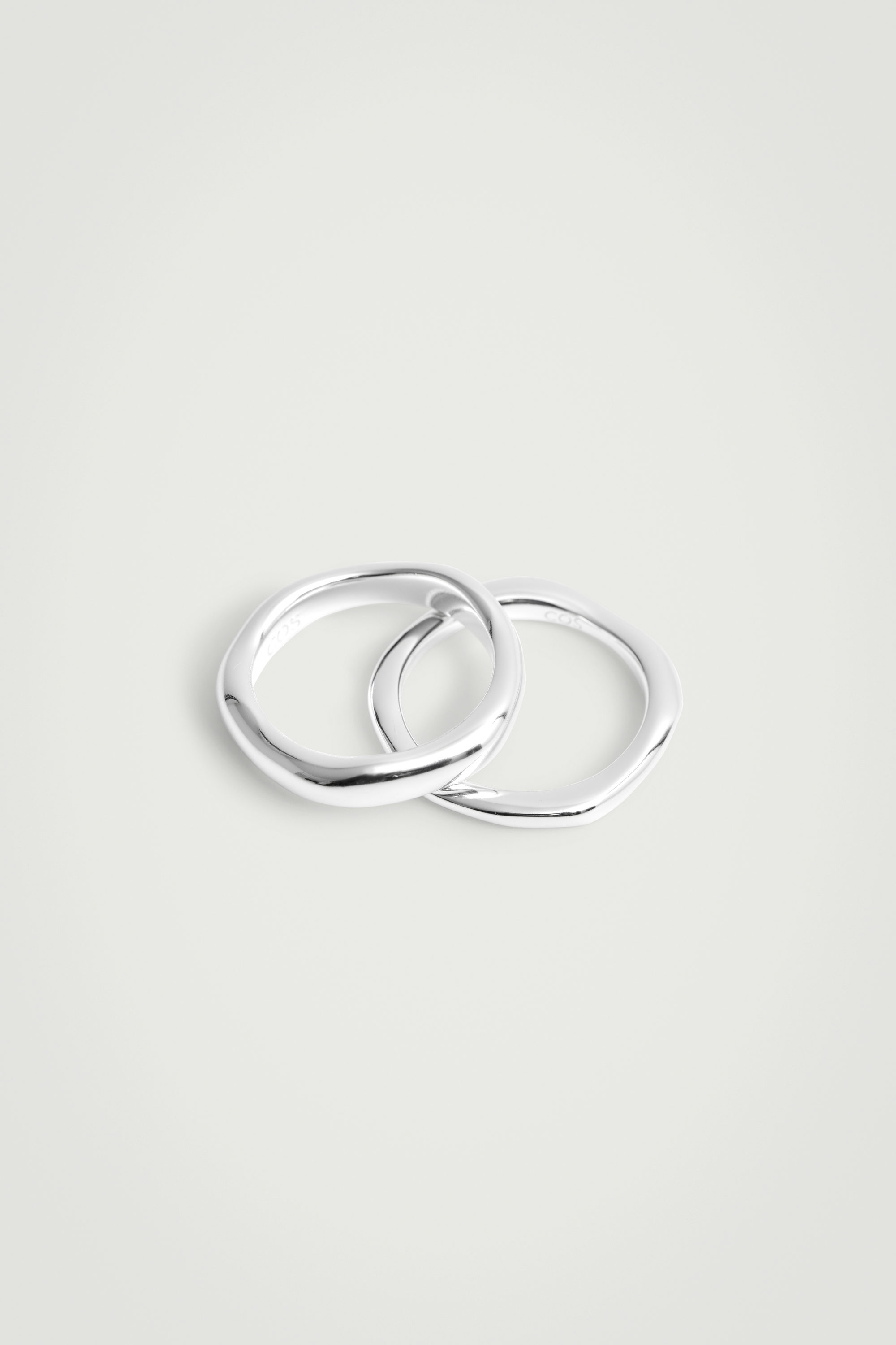 2-PACK STERLING SILVER RINGS - SILVER | COS US