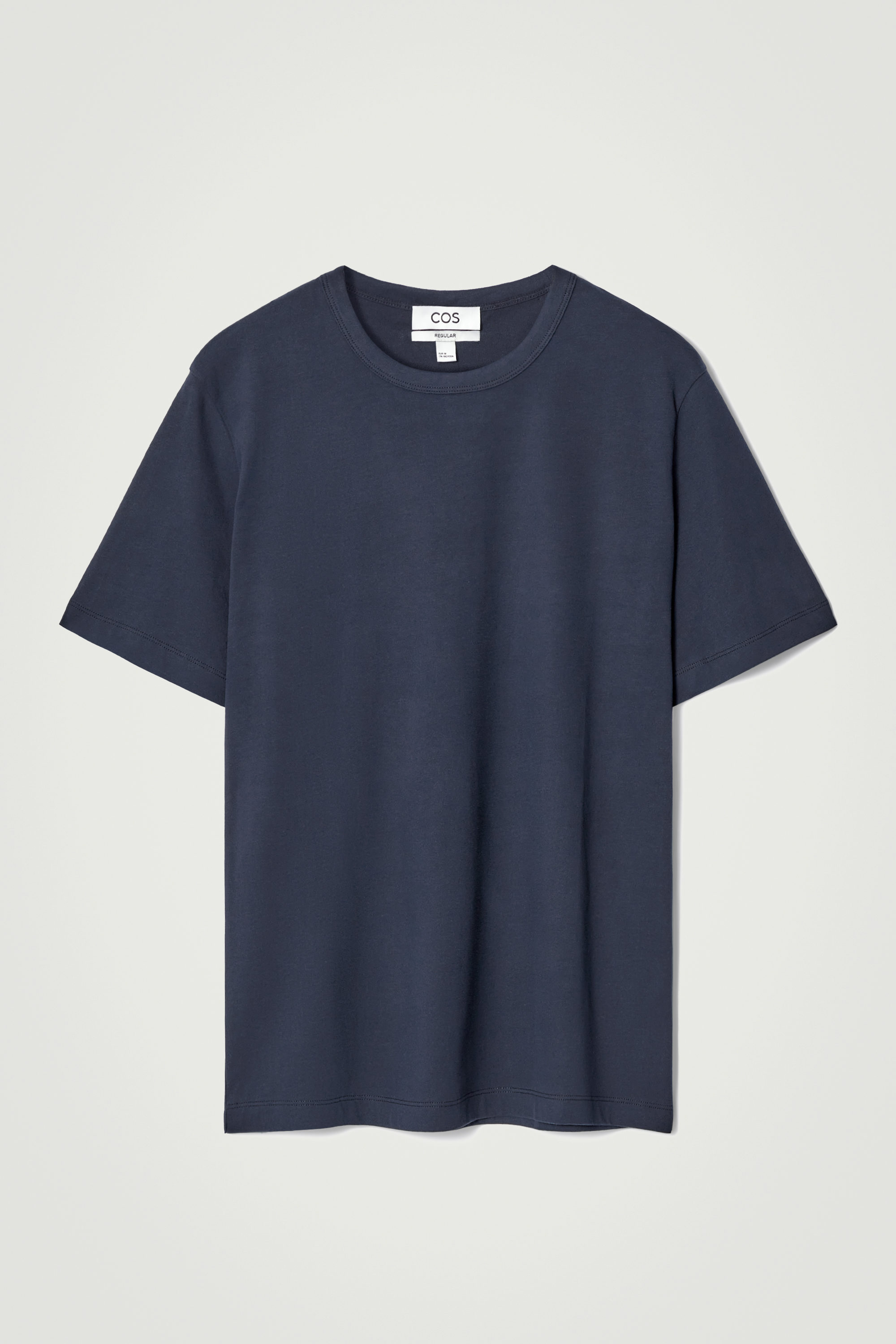 REGULAR BRUSHED-COTTON SHIRT - INDIGO BLUE | COS