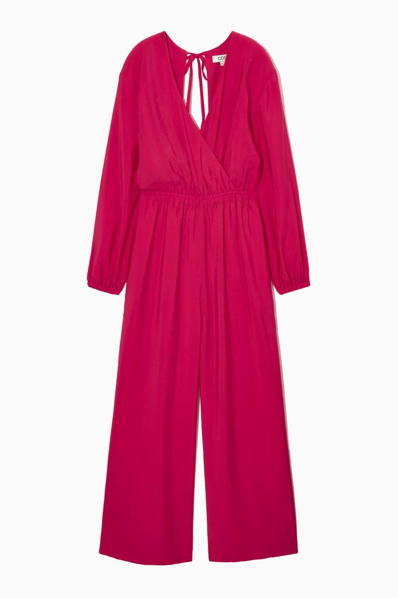 Open-Back Wide-Leg Jumpsuit