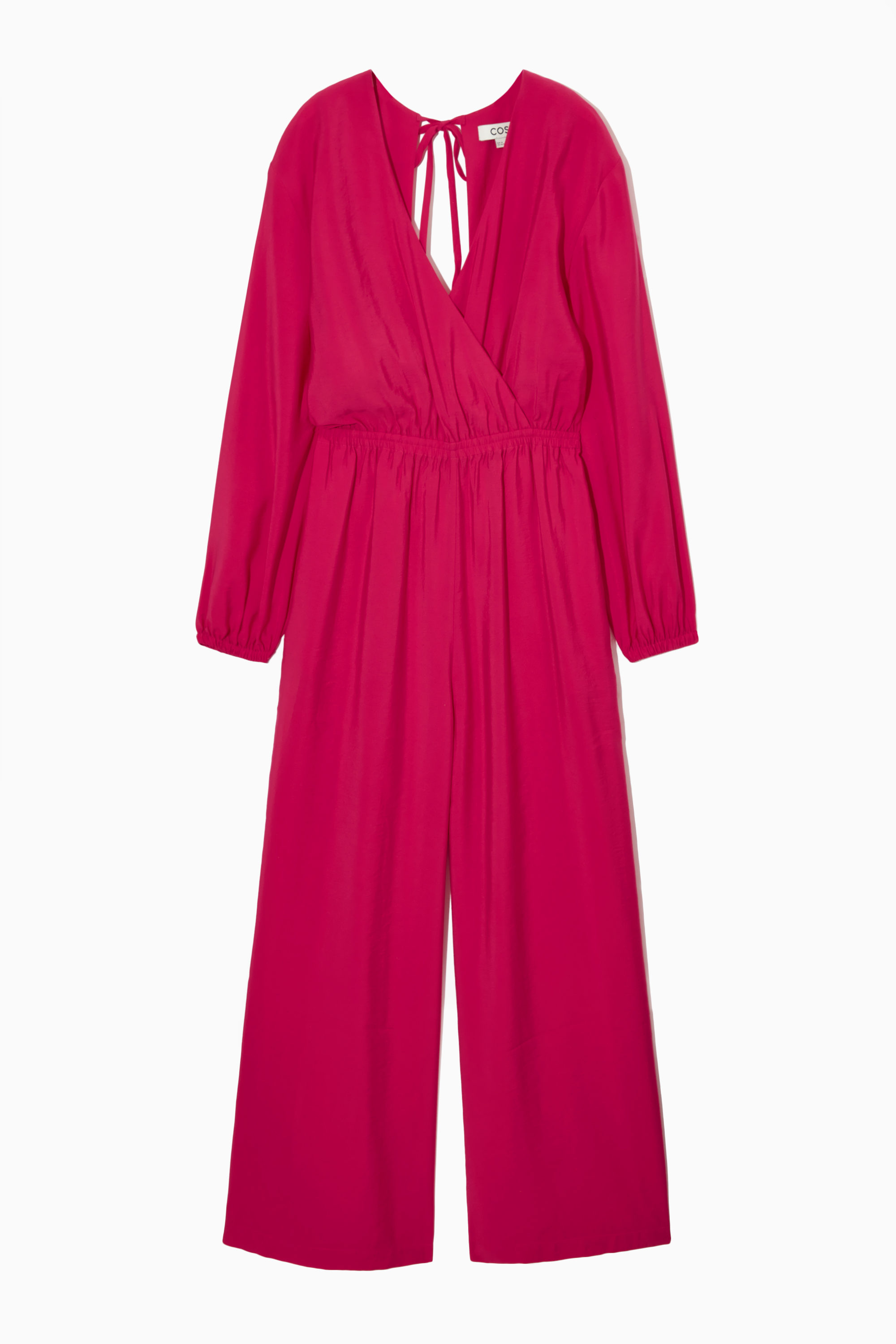 OPEN-BACK WIDE-LEG JUMPSUIT - PINK OPEN-BACK WIDE-LEG JUMPSUIT - PINK