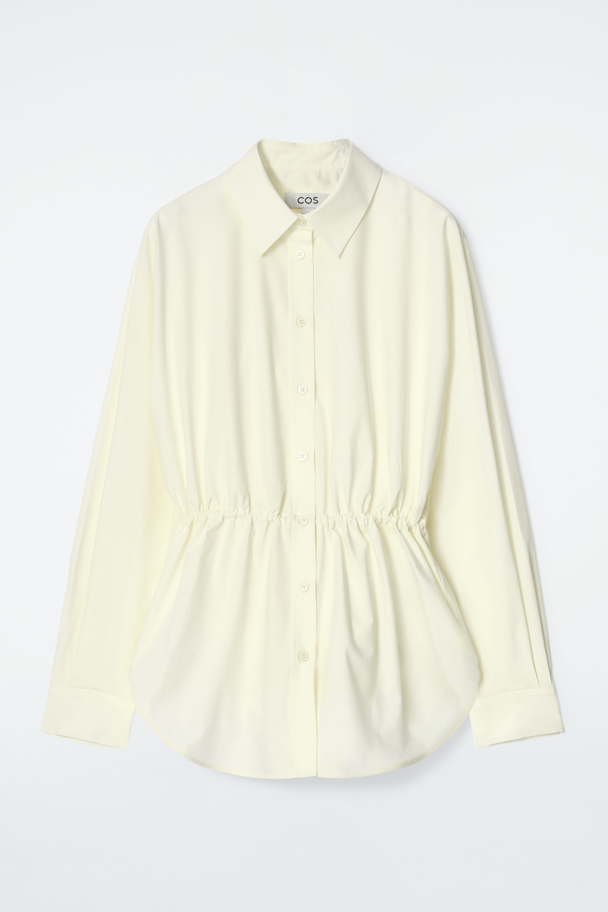 DRAWSTRING-WAIST SHIRT - BUTTERMILK