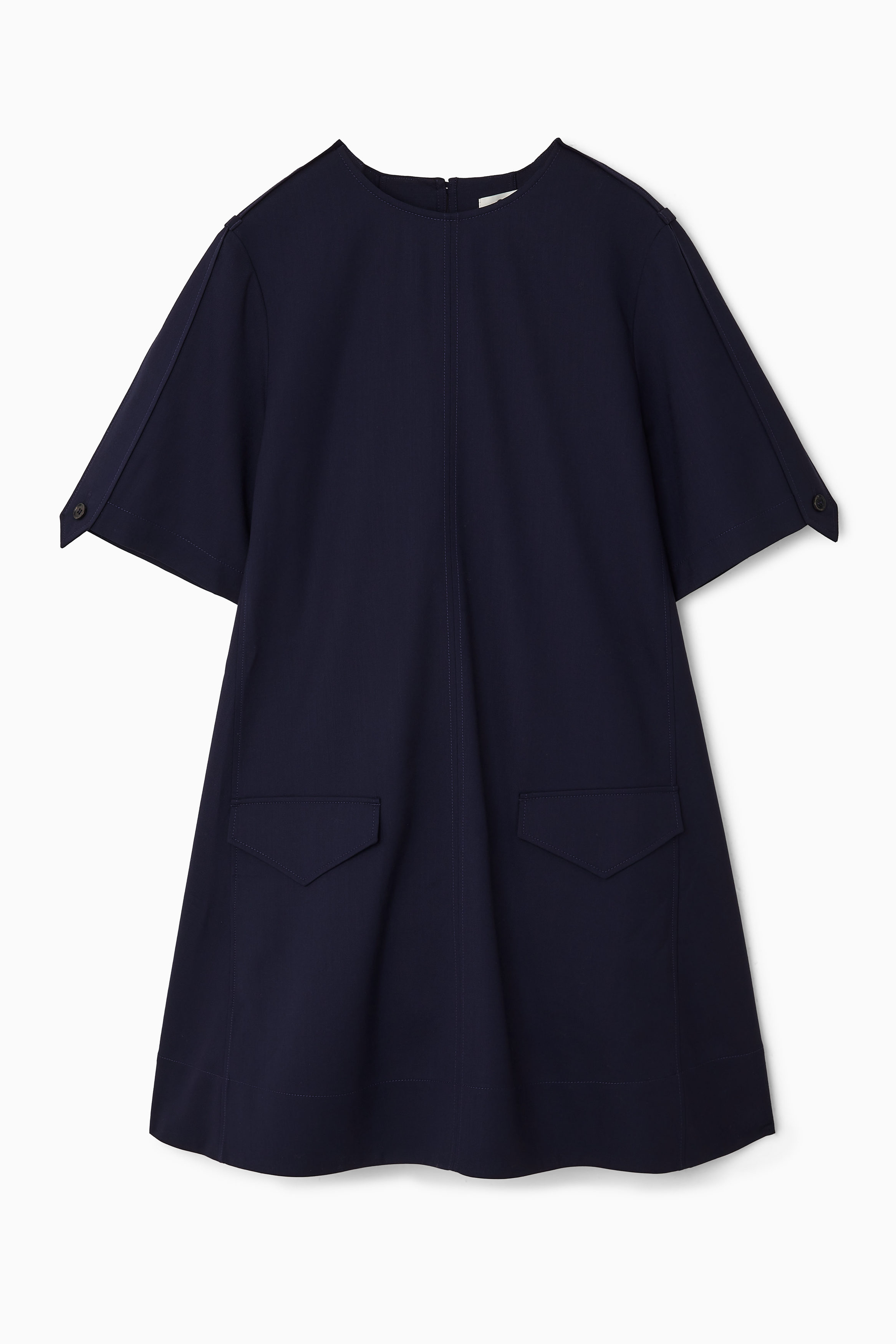 Cos OVERSIZED WOOL-BLEND UTILITY MINI DRESS | King's Cross