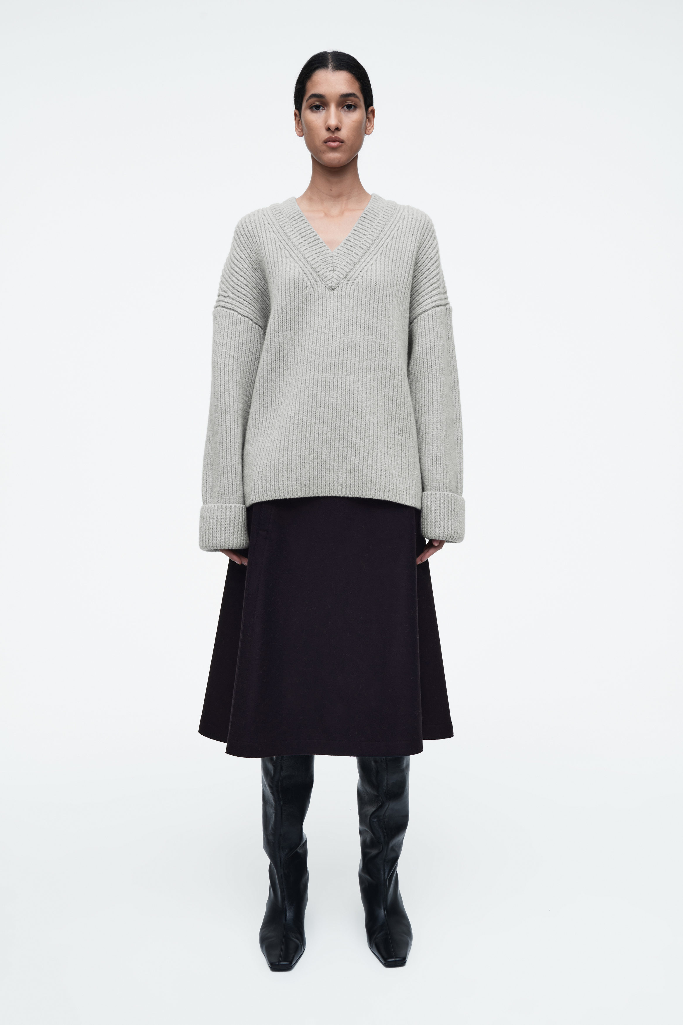 OAF ニットビスチェ　LAYERED WOOL BUSTIER GRAY OAF ニットビスチェ LAYERED WOOL BUSTIER GRAY oaf ニット