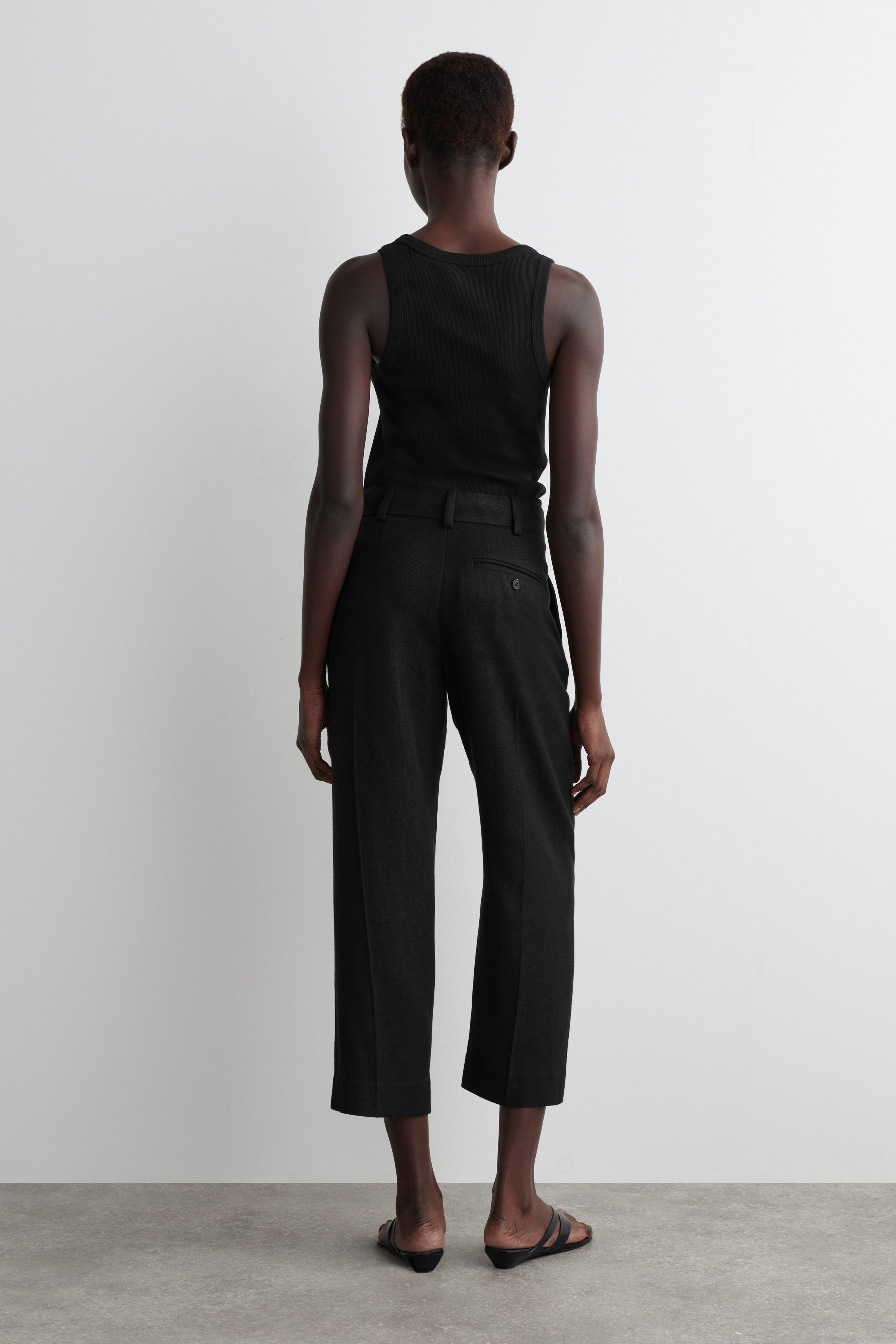 DRAPED TAILORED PANTS - BLACK | COS