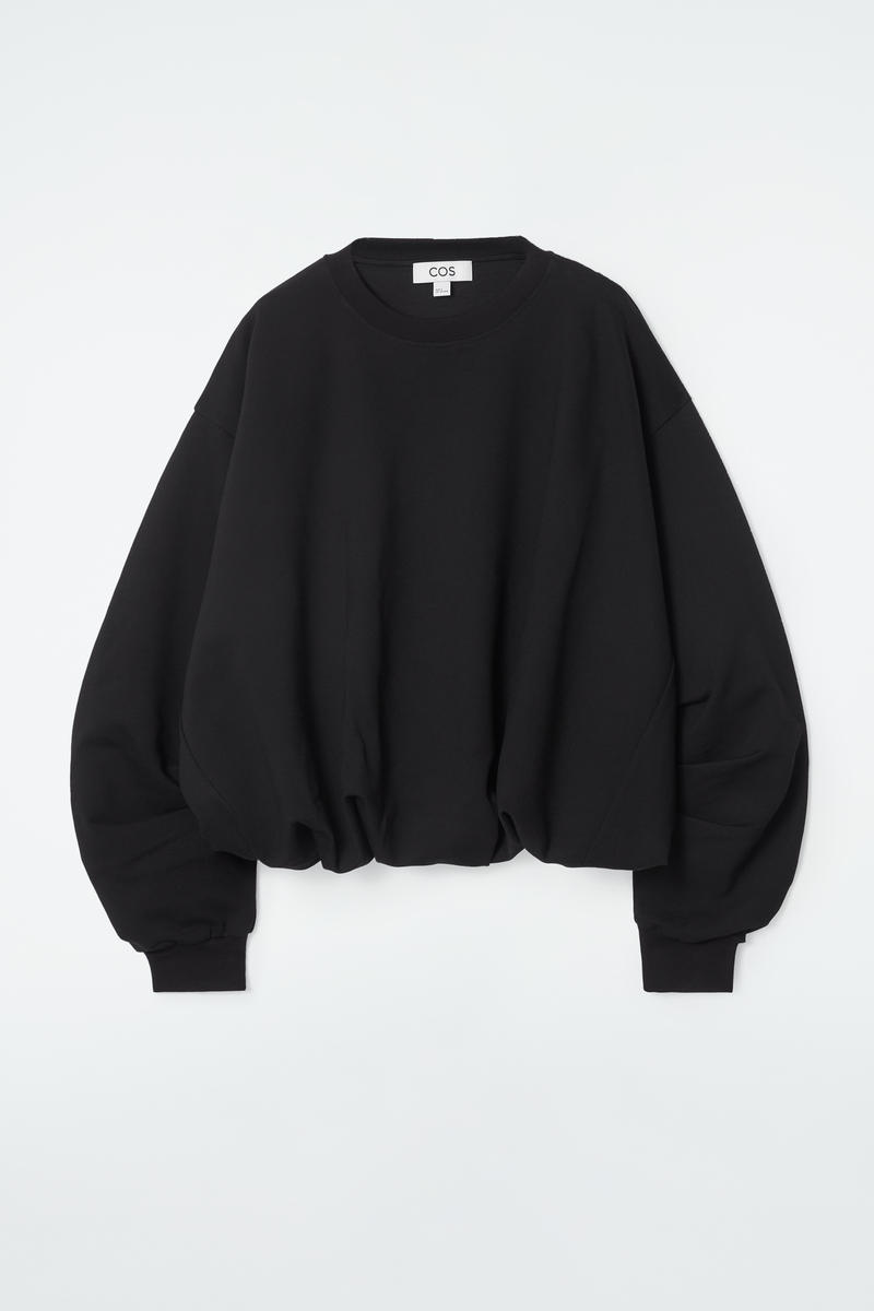 Bubble-Hem Sweatshirt