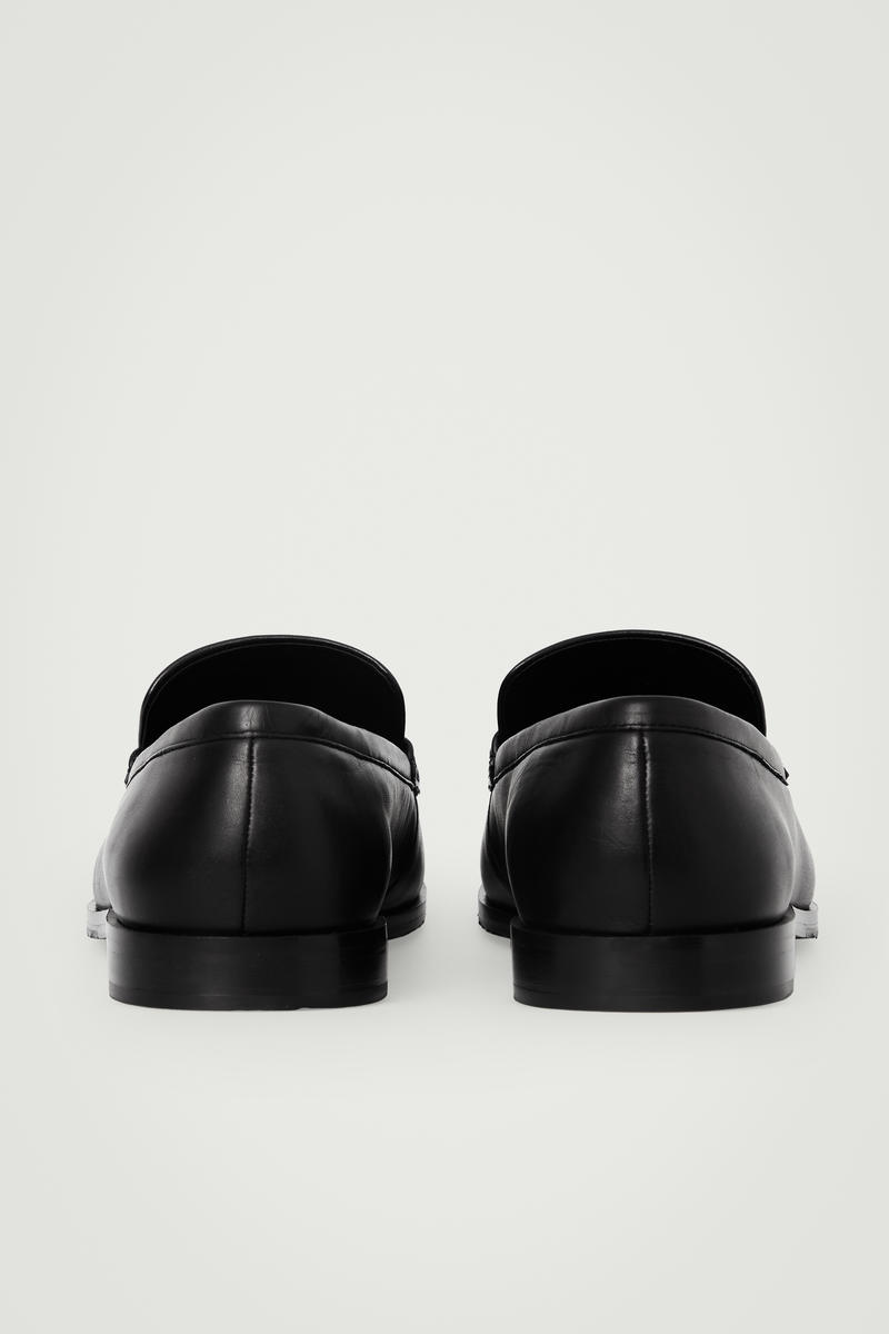 Ruched Leather Loafers