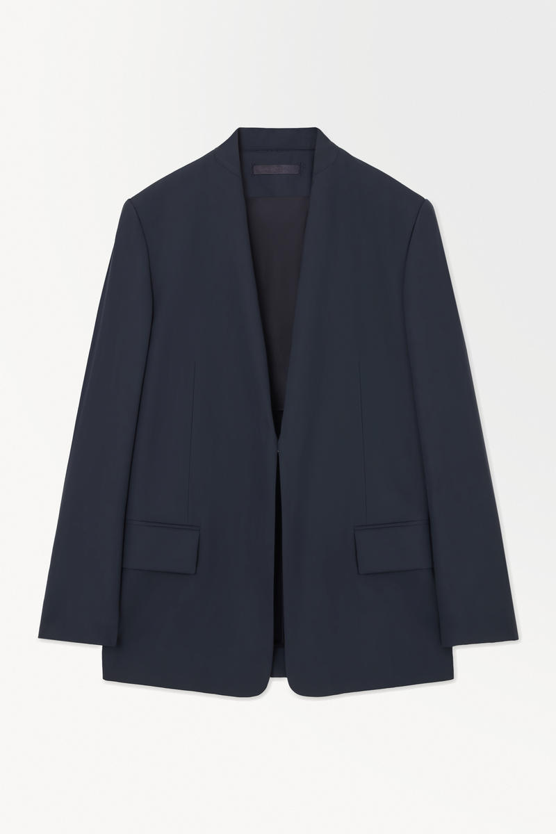 The Folded-Lapel Wool Twill Blazer