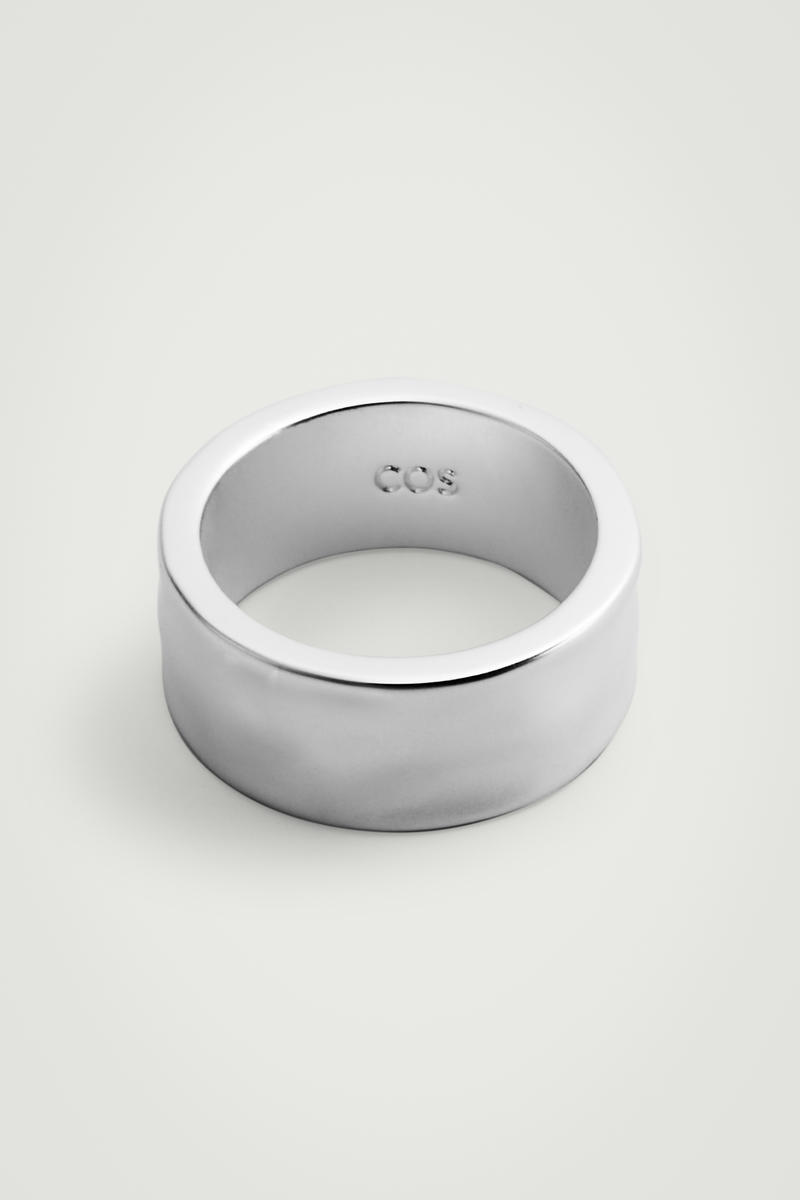 Chunky Matte Hammered Ring