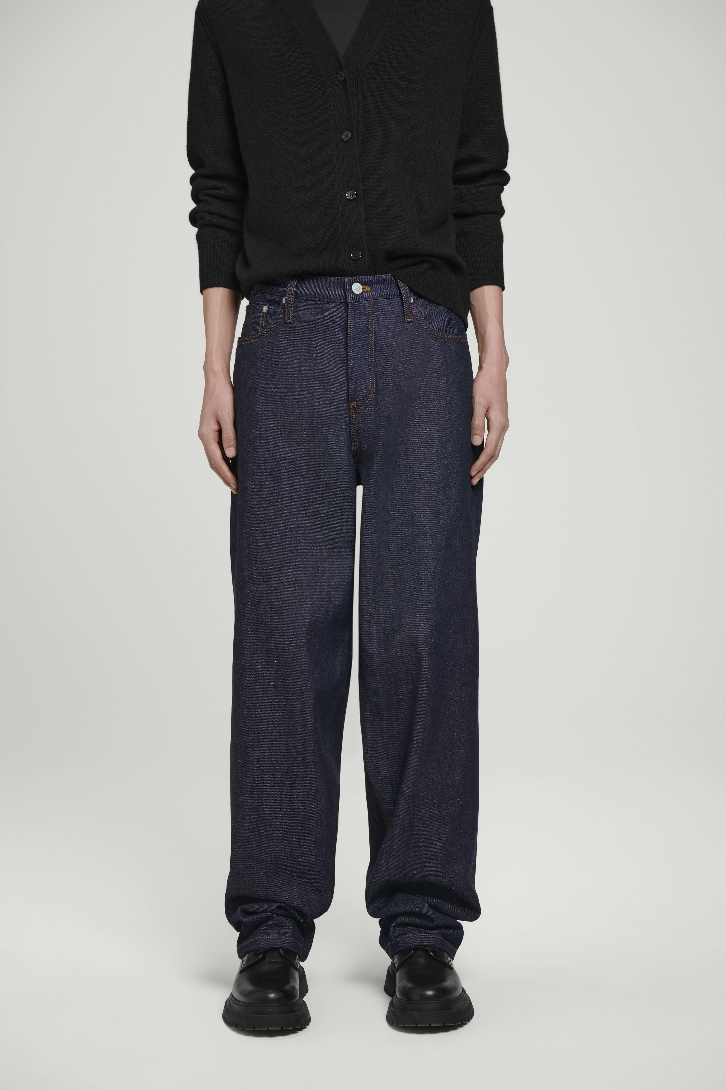 ★CRANK★STUD WIDE JEANS_BLACK★正規品/韓国直送料込/人気 10ab06a99cfa5b1a1ca44fbec97b3a