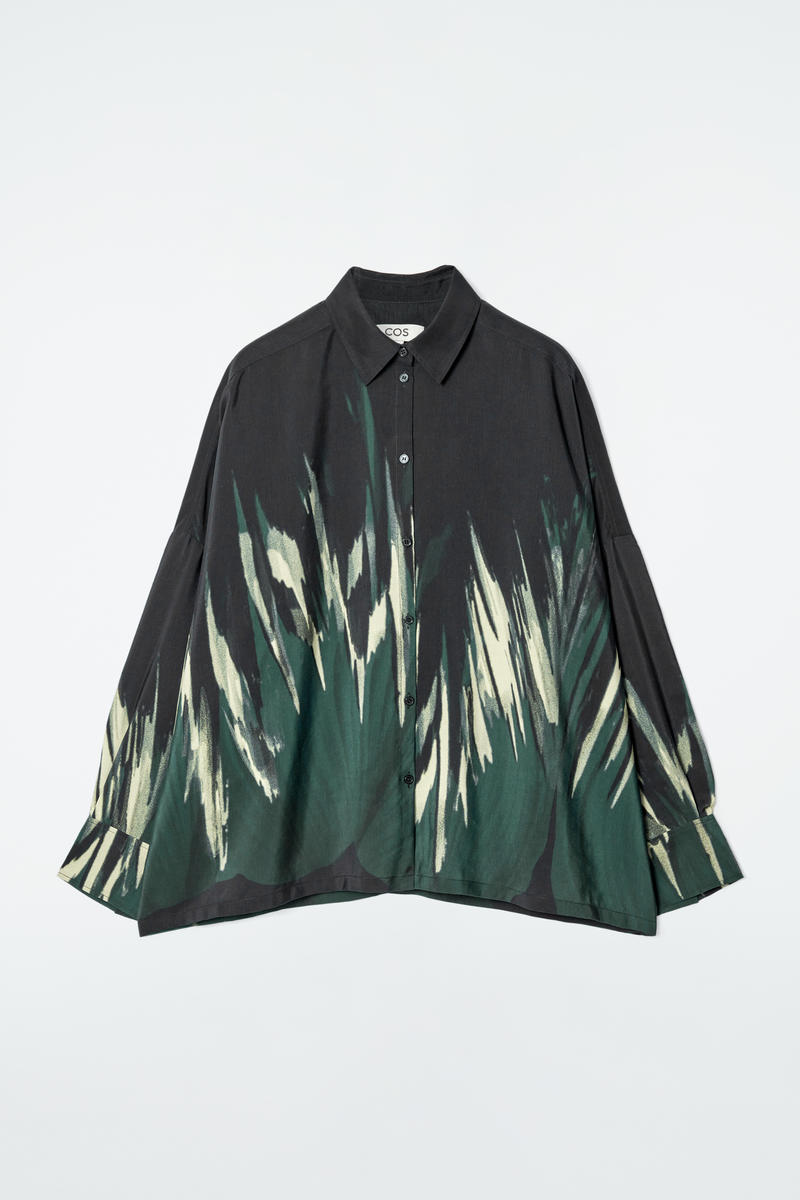 Printed Linen-Blend Shirt