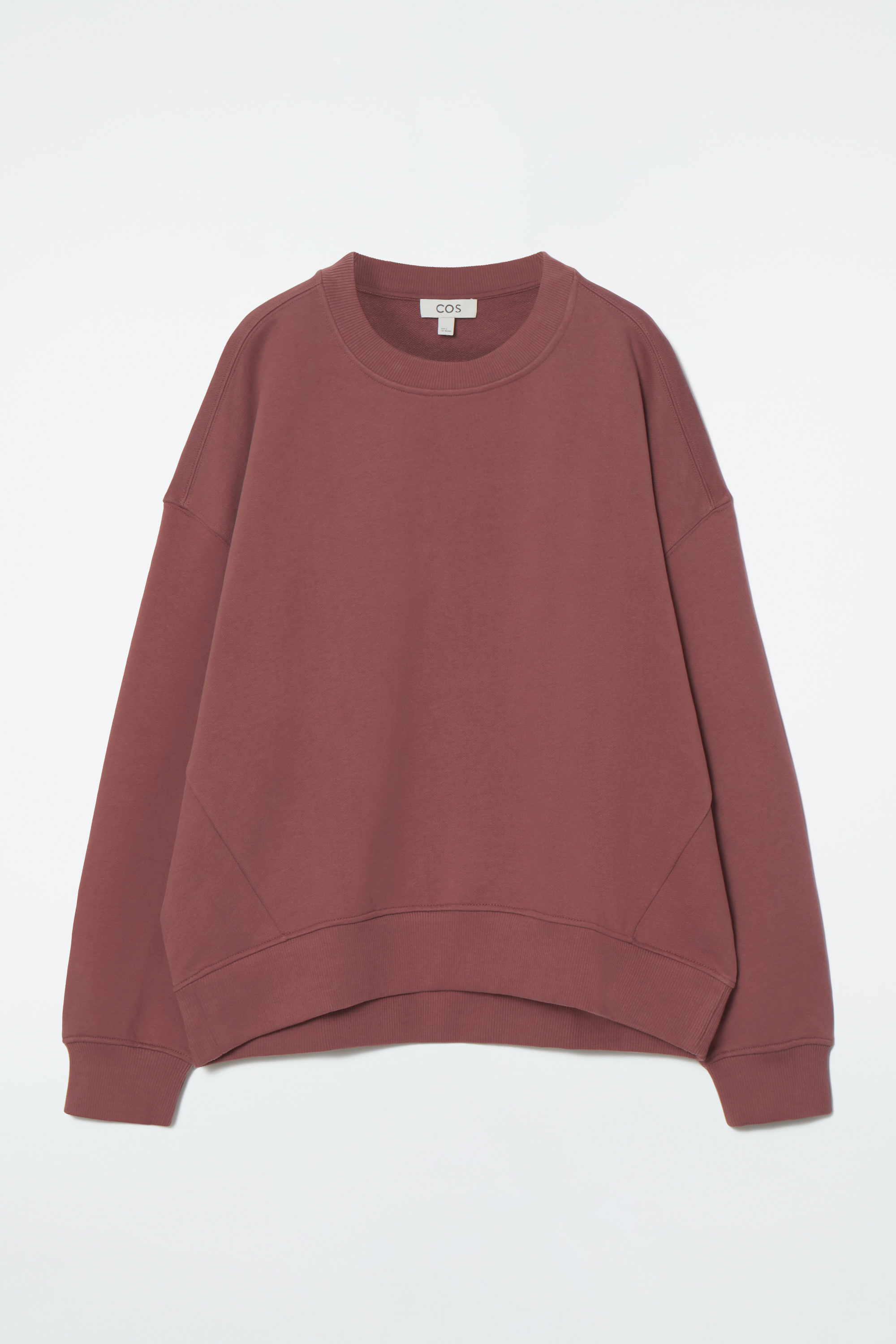 CLASSIC CREW-NECK SWEATSHIRT - RUST BROWN | COS
