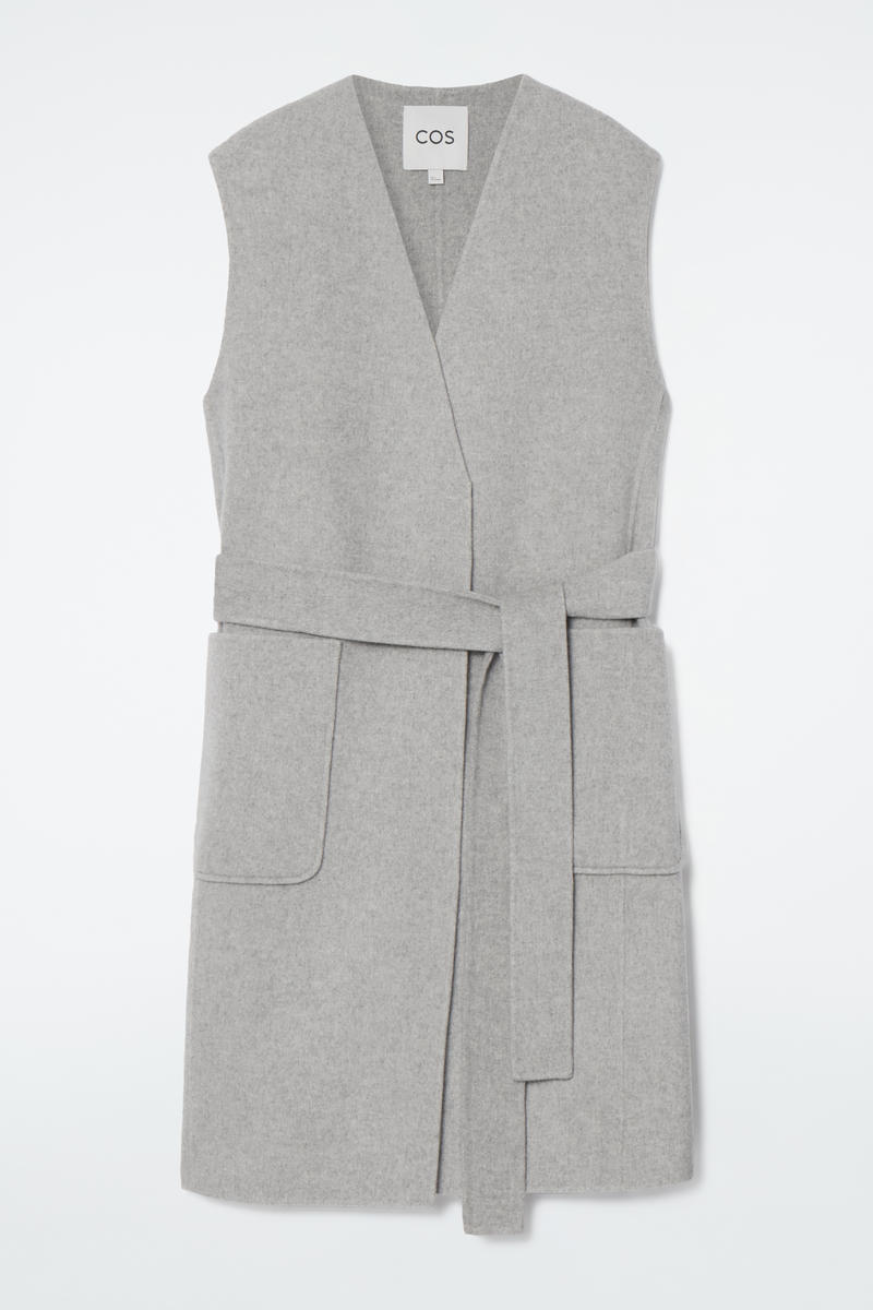 Longline Double-Faced Wool Waistcoat