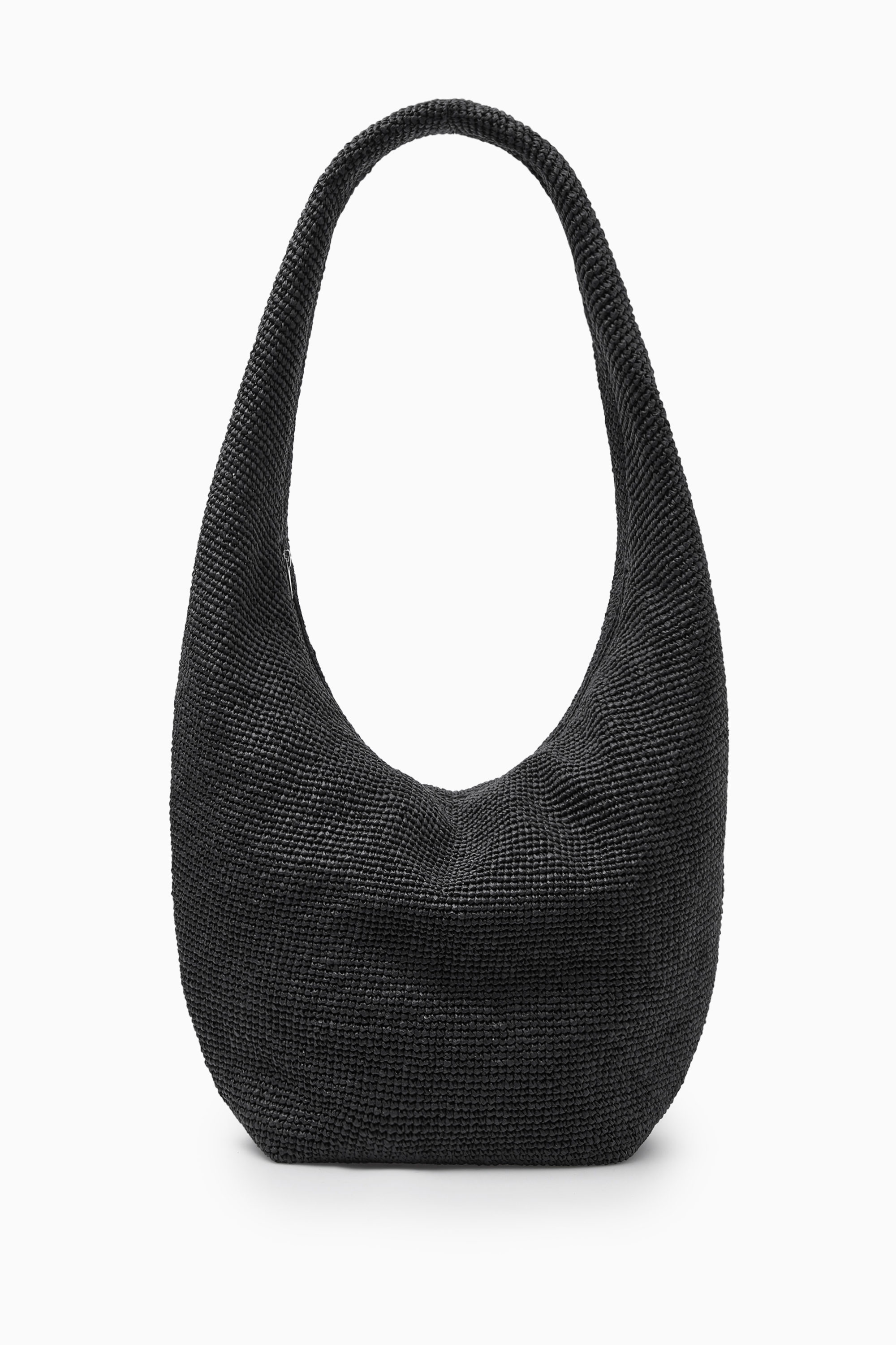 OVERSIZED SLING BAG - RAFFIA - BLACK | COS