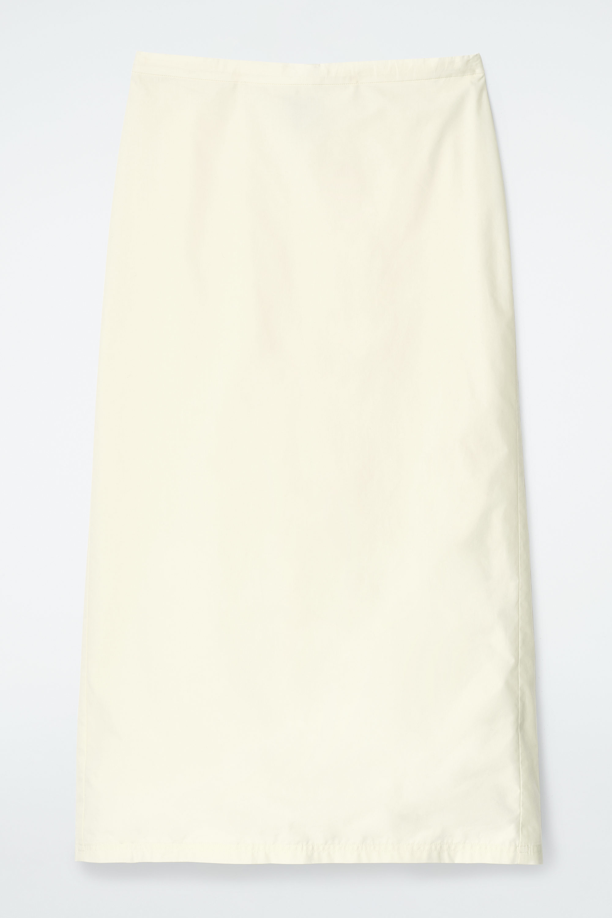 COTTON DRAWSTRING MIDI SKIRT - BUTTERMILK | COS
