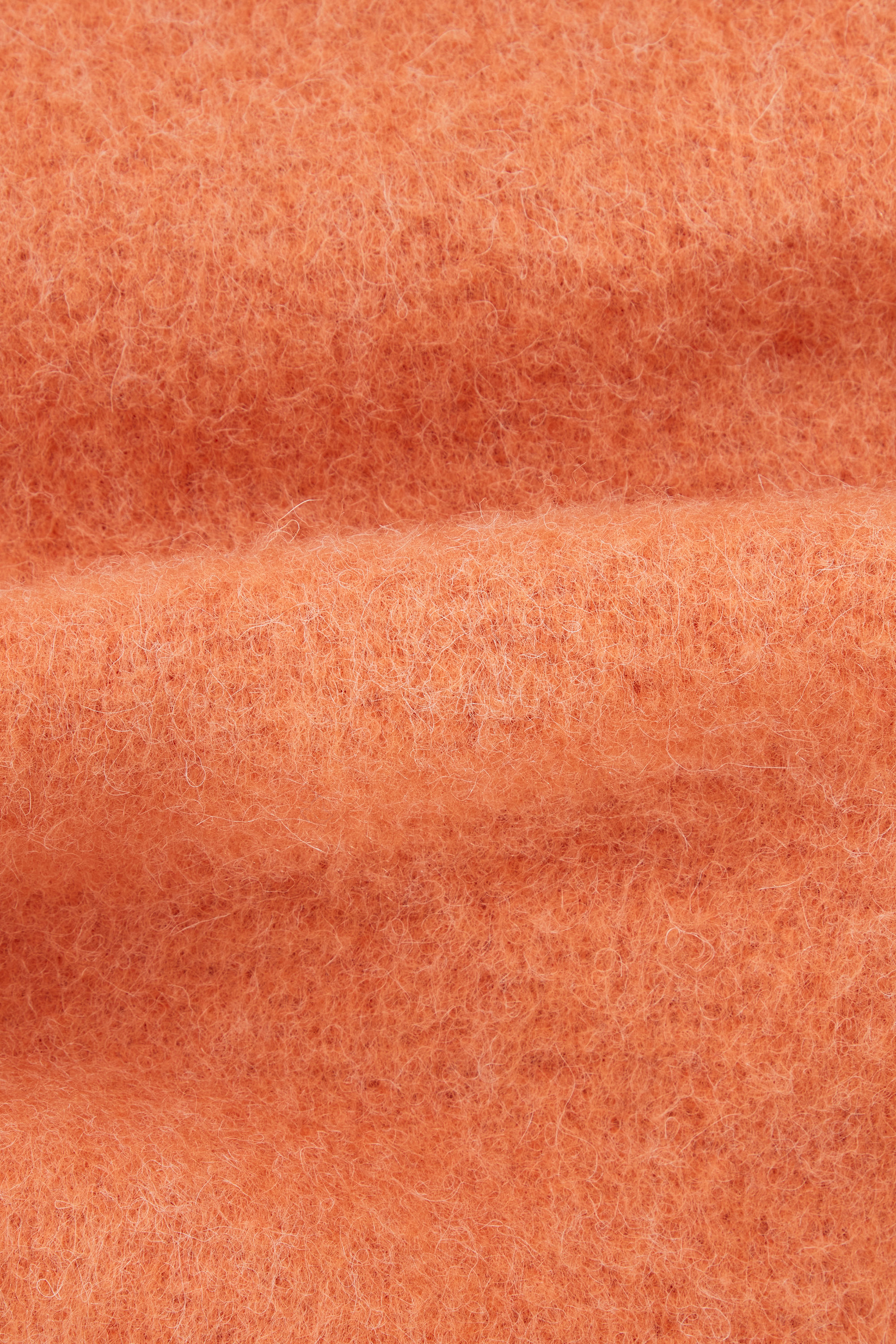 OVERSIZED ALPACA-BLEND SCARF - BRIGHT ORANGE