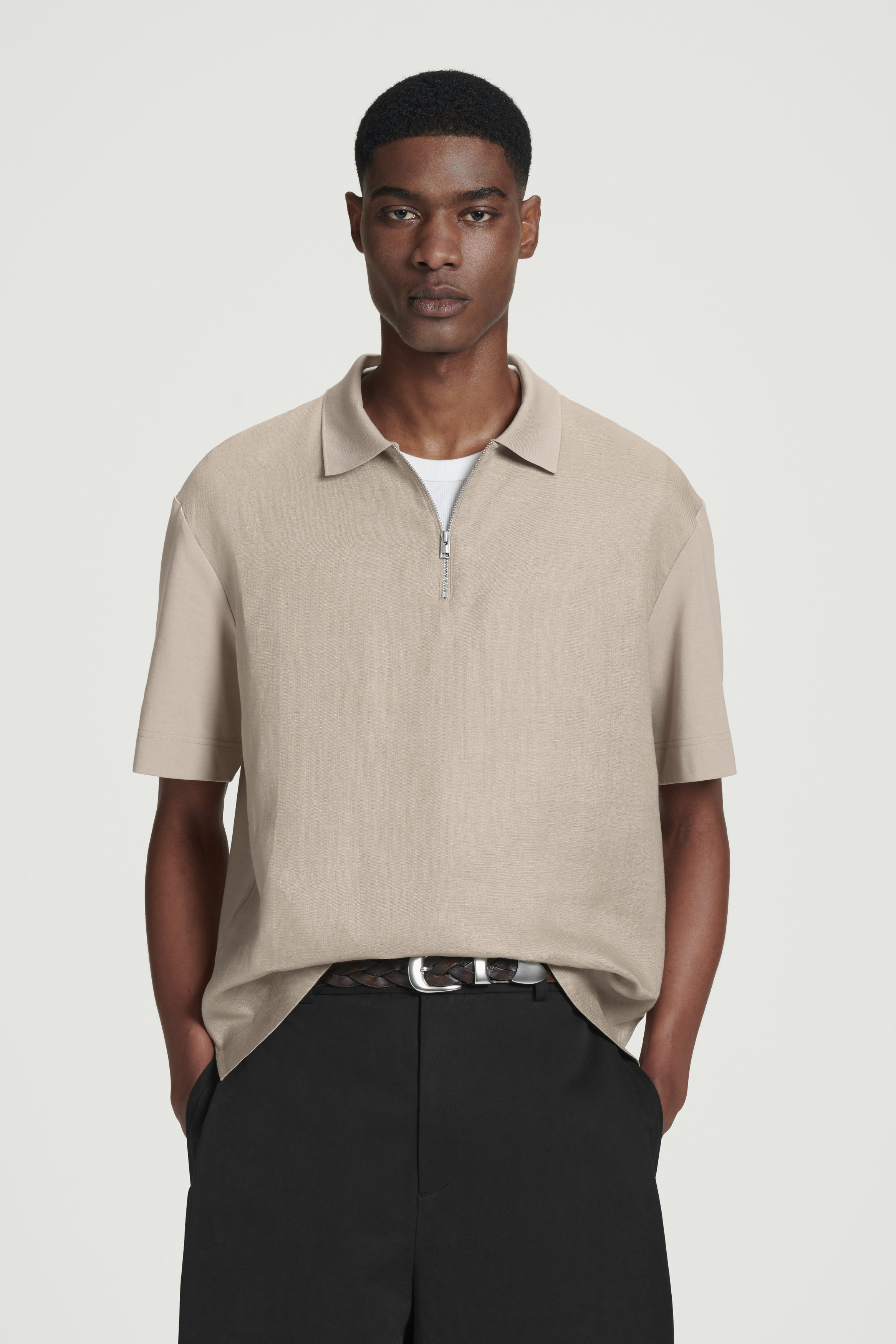 【2plan】Oz Linen ST Half Shirt c7bd68c0bc7f1e77394a6e1cc30839