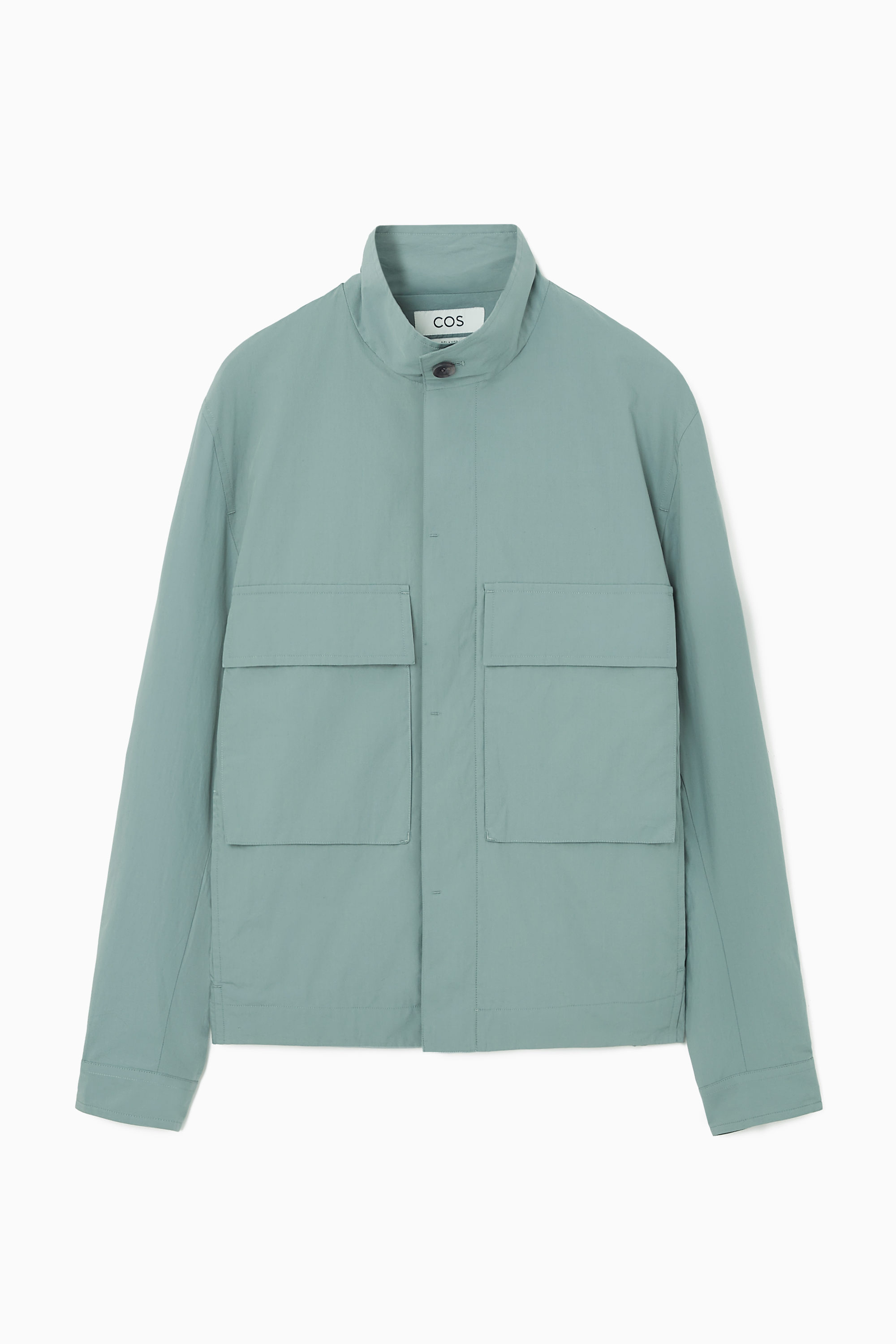 LIGHTWEIGHT UTILITY OVERSHIRT - TURQUOISE | COS