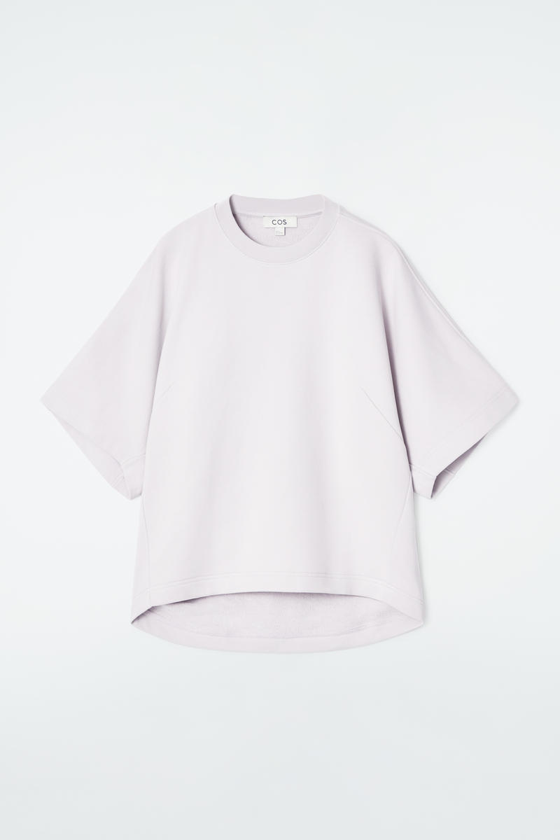 Short-Sleeved Jersey Sweatshirt