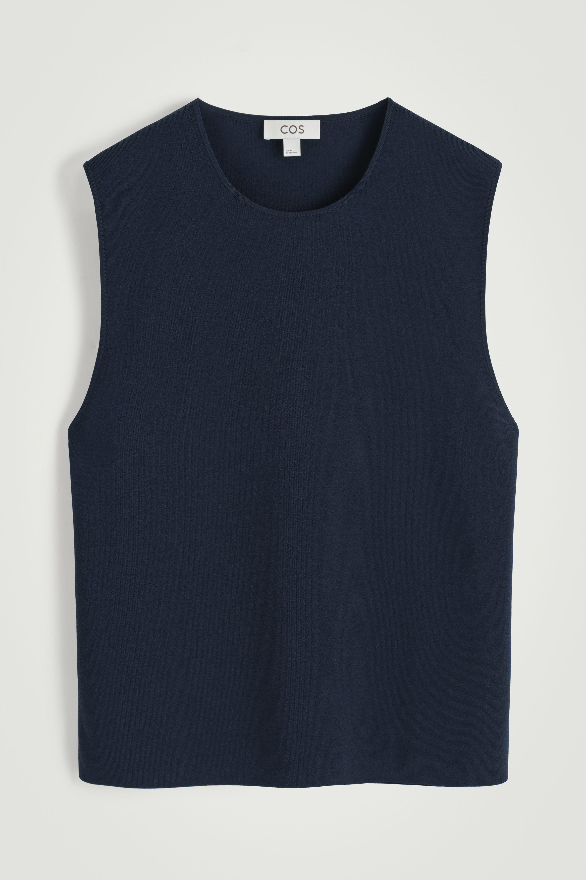 KNITTED SPORTS TANK TOP - NAVY | COS