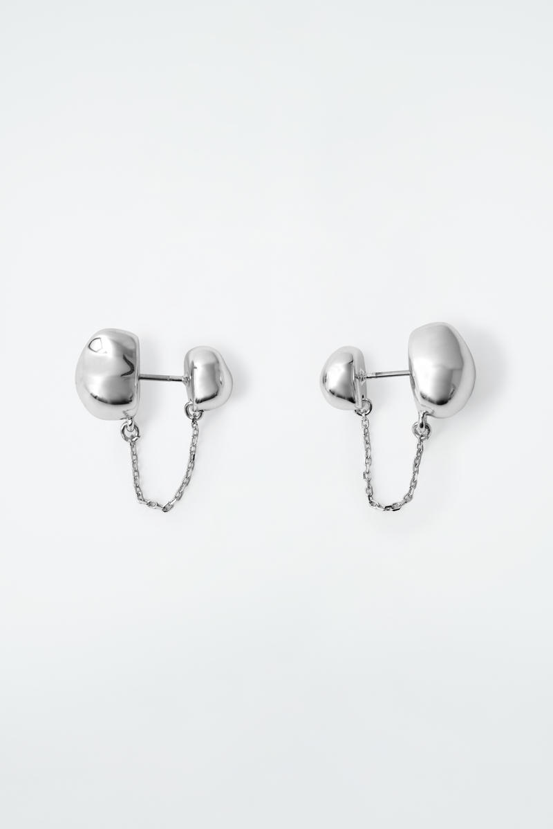 Pebble Chain Earrings