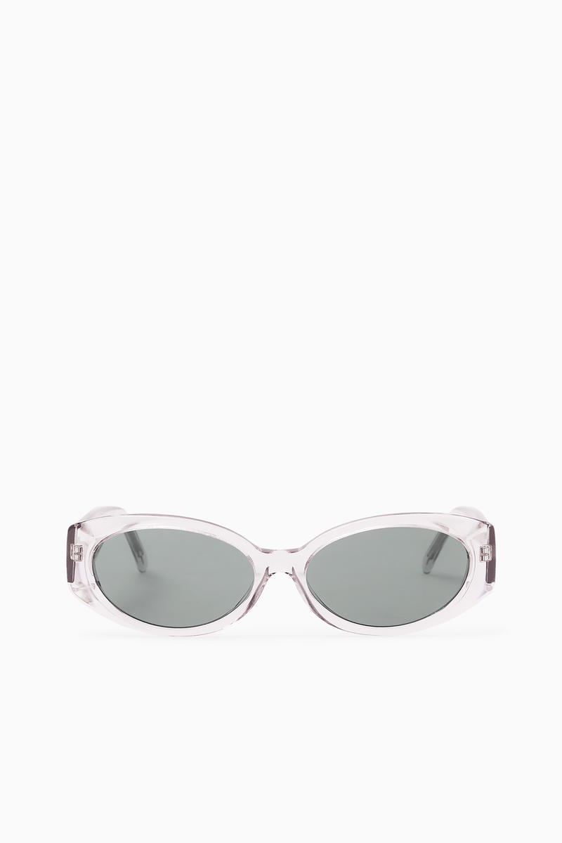 Oval-Frame Sunglasses