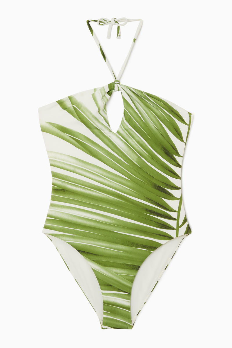 Halterneck Cutout Swimsuit