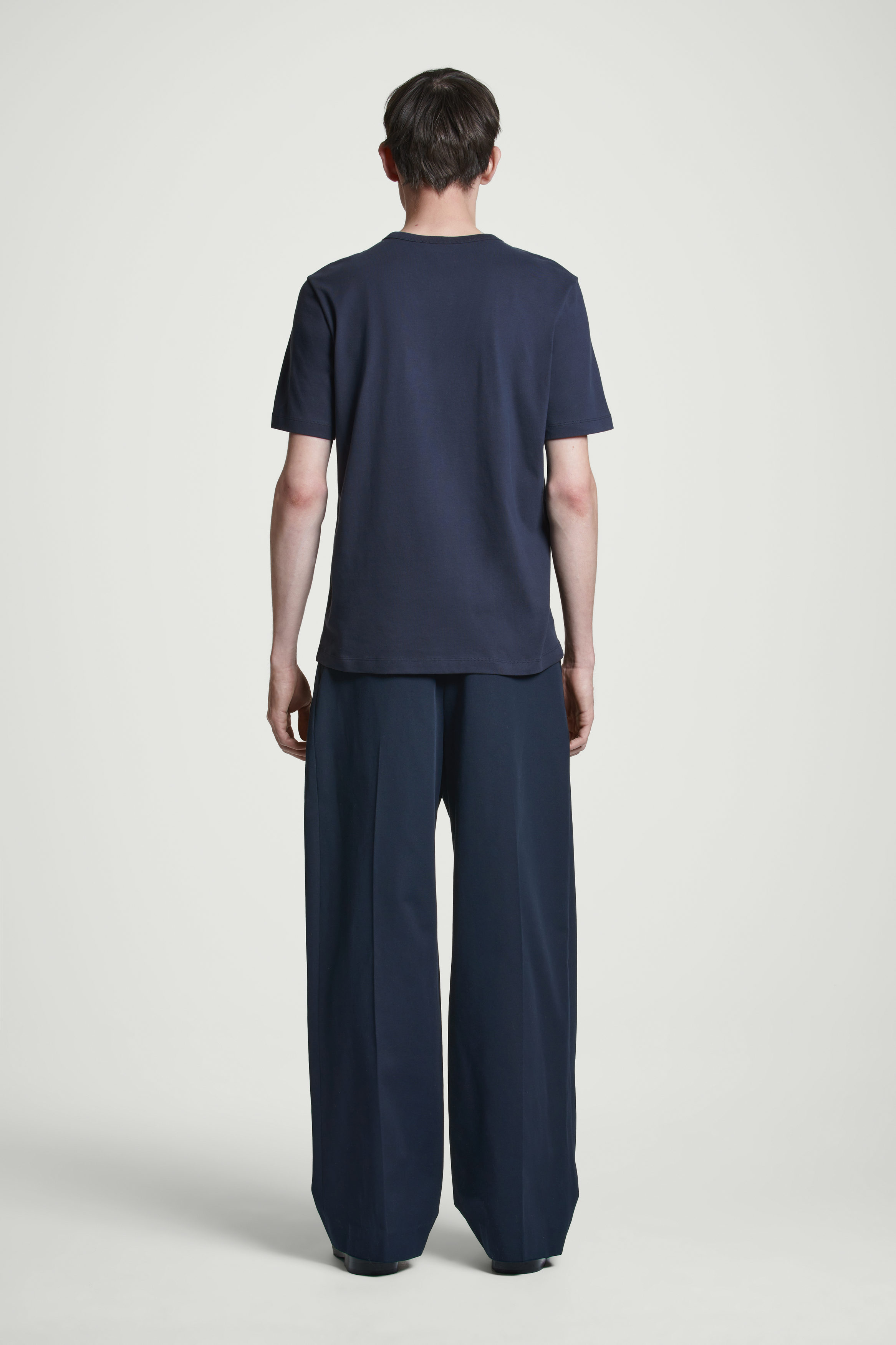 BRUSHED-COTTON SHIRT - NAVY | COS