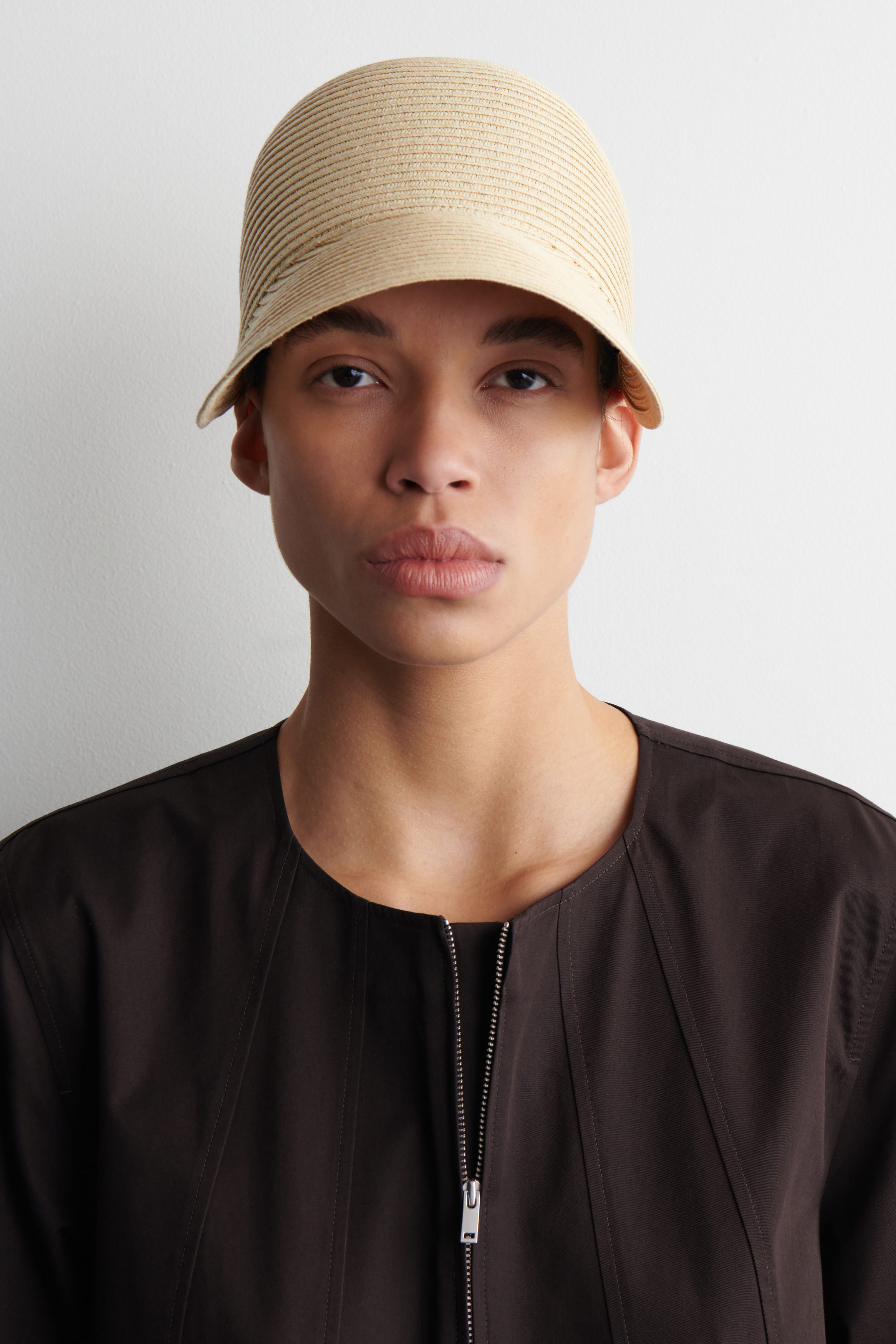 WOVEN STRAW BASEBALL CAP
