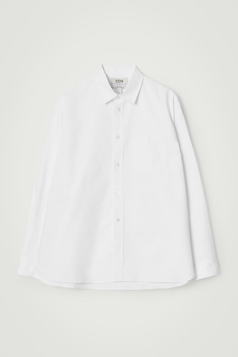 Wide Oversized Cotton Oxford Shirt