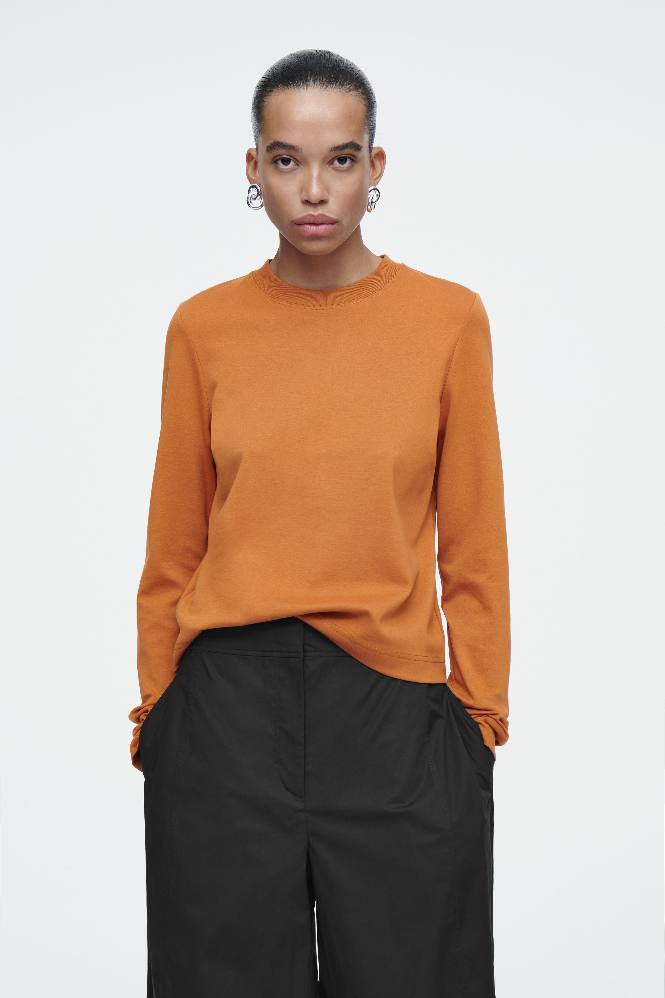 CLEAN CUT REGULAR LONG-SLEEVED T-SHIRT