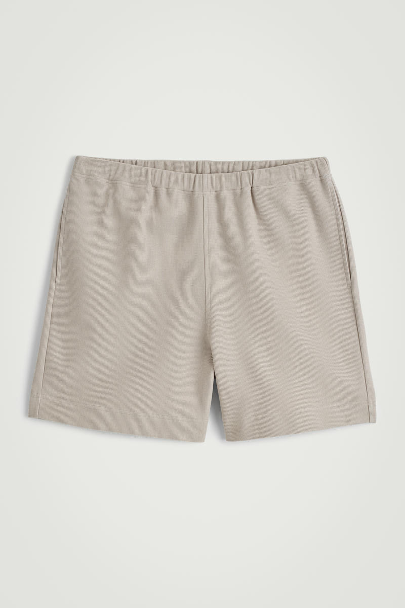 Textured Cotton-Jersey Shorts