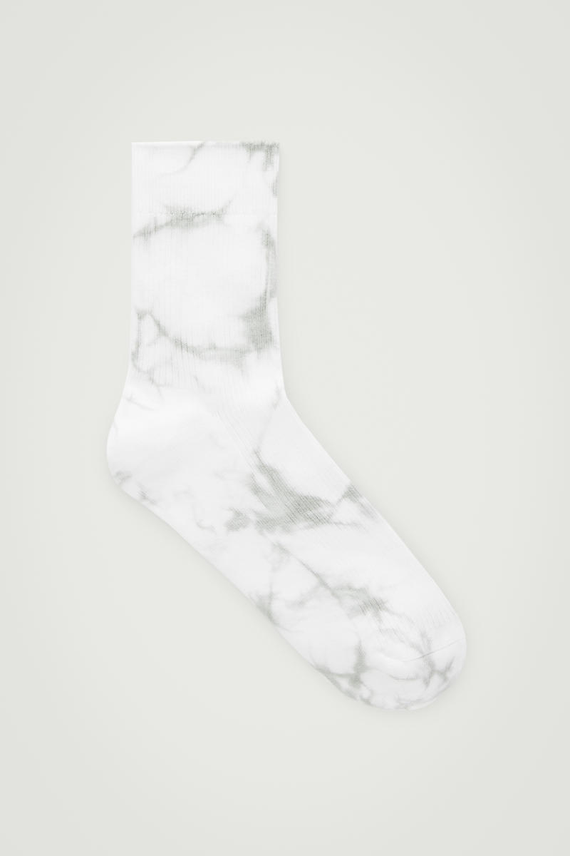 Ribbed Tie-Dye Socks