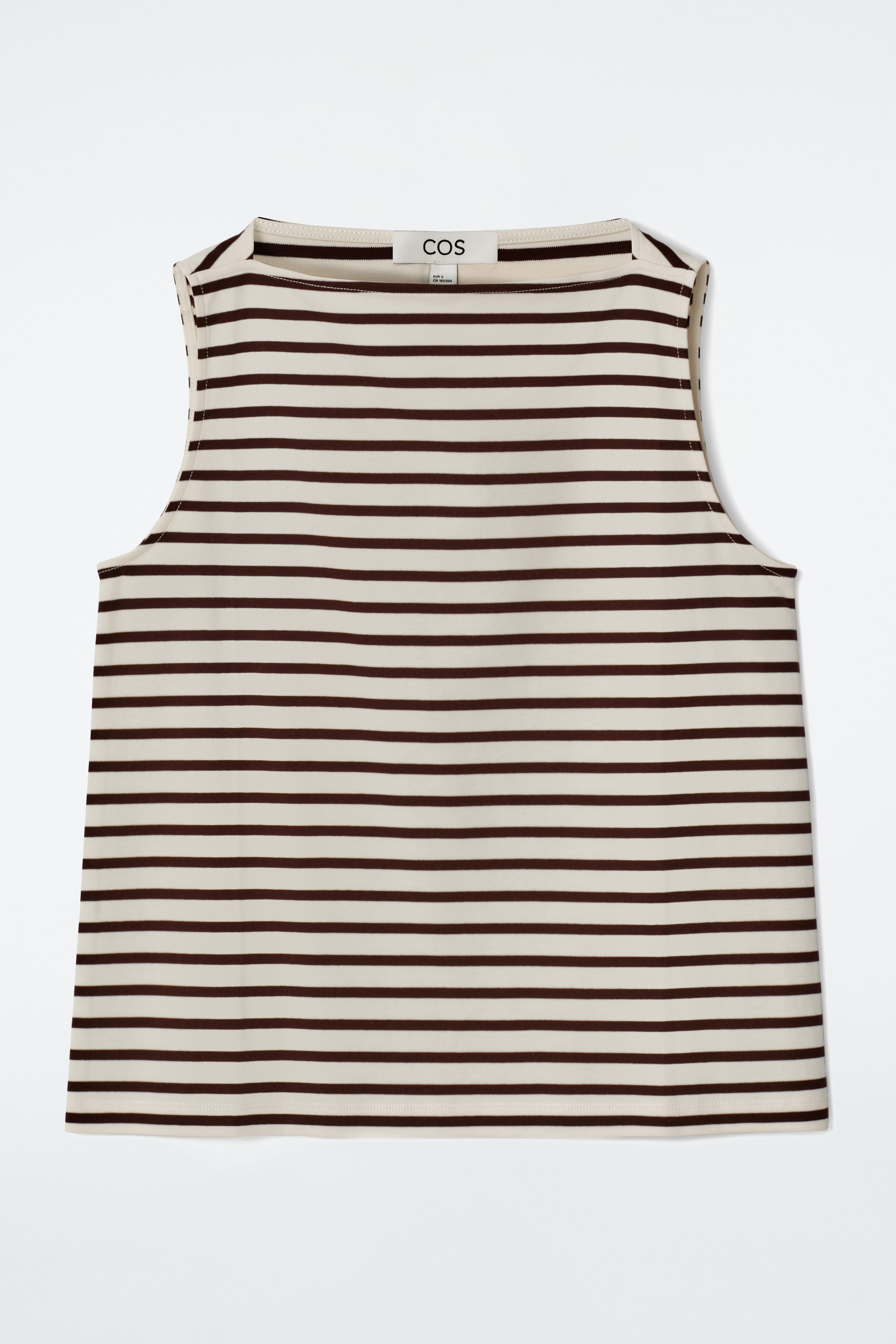 NOICE LOGO STRIPED SLEEVELESS TOP ★送料込 LOGO STRIPED SLEEVELESS TOP - BLACK - 감도 깊은 취향 셀렉트