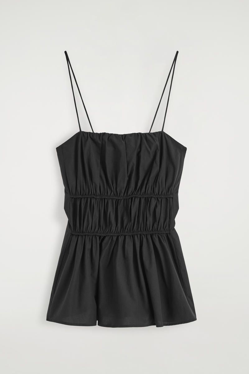 Cos Top Arricciato In Cotone