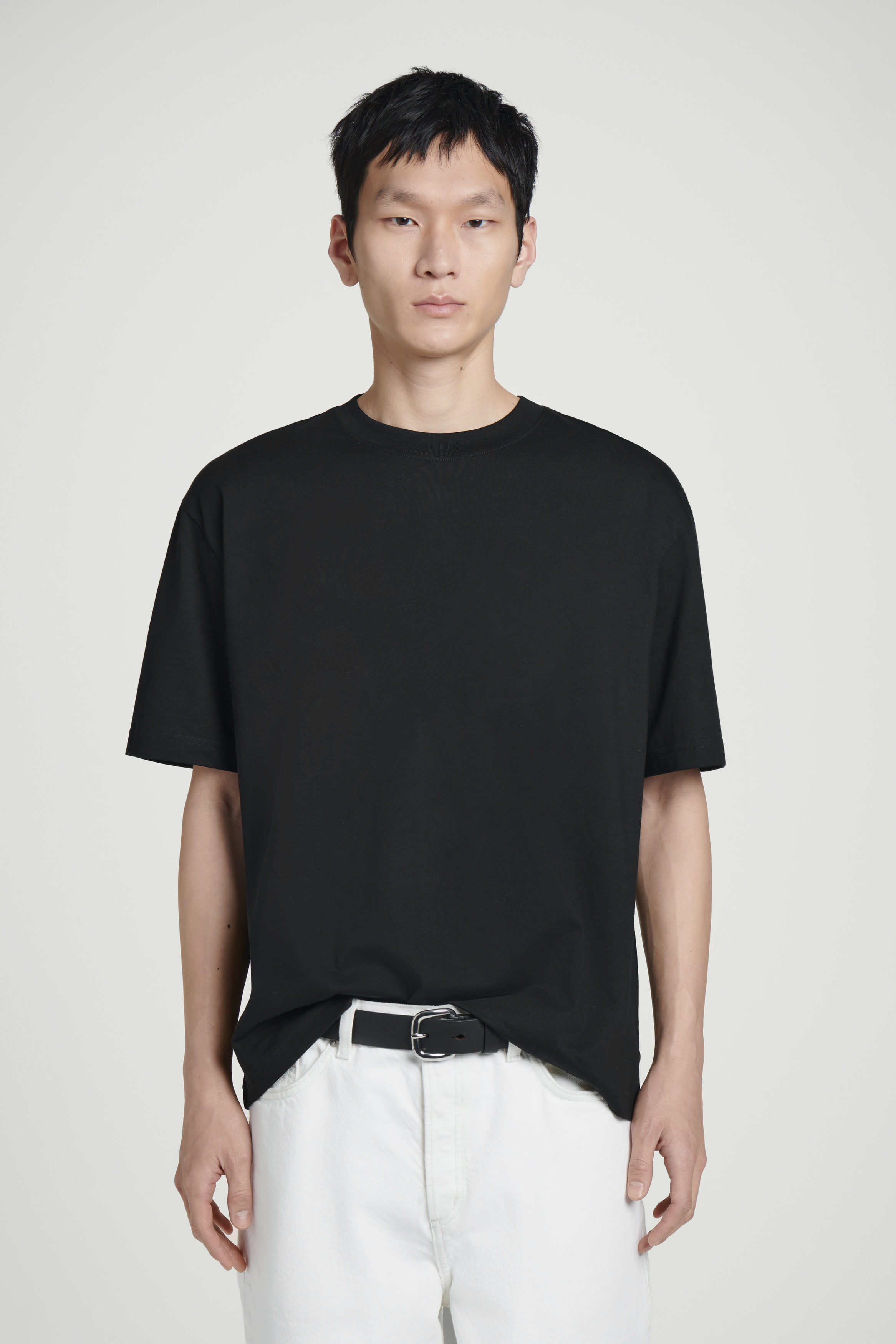 Tシャツ・カットソー ^ ^ Men's Black Relaxed Fit Heavy Cotton Crew Nec Next Level Unisex Cotton T-Shirt XS Graphite Black | Amazon.com