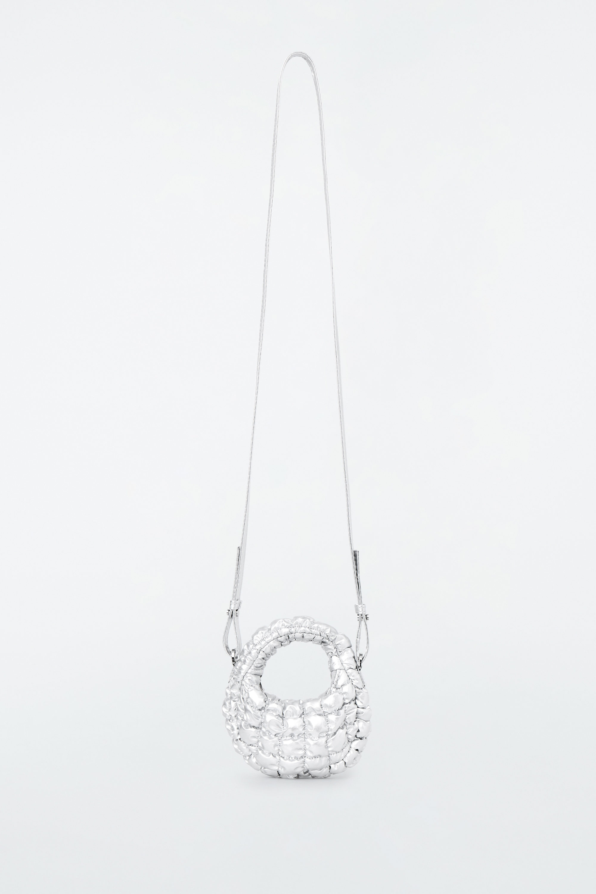 ミニマル PIKOWANA TOREBKA TYPU CROSSBODY – WERSJA NANO - SREBRZYSTY | COS