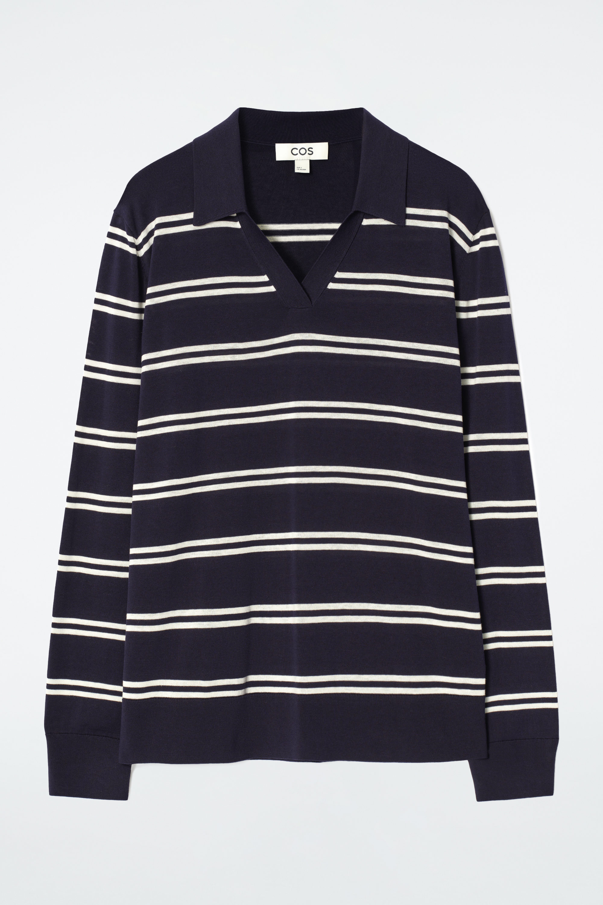 24SS WOOL SILK PULLOVER SHIRT サイズ1 NAVY Womens_Pullover_-