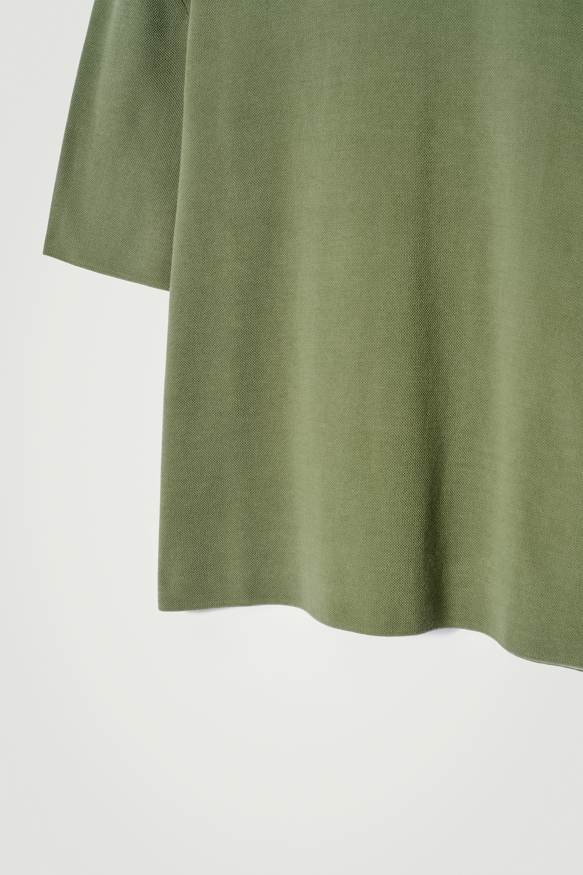 RELAXED DOUBLE-FACED KNIT T-SHIRT - GREEN RELAXED DOUBLE-FACED KNIT T-SHIRT - GREEN
