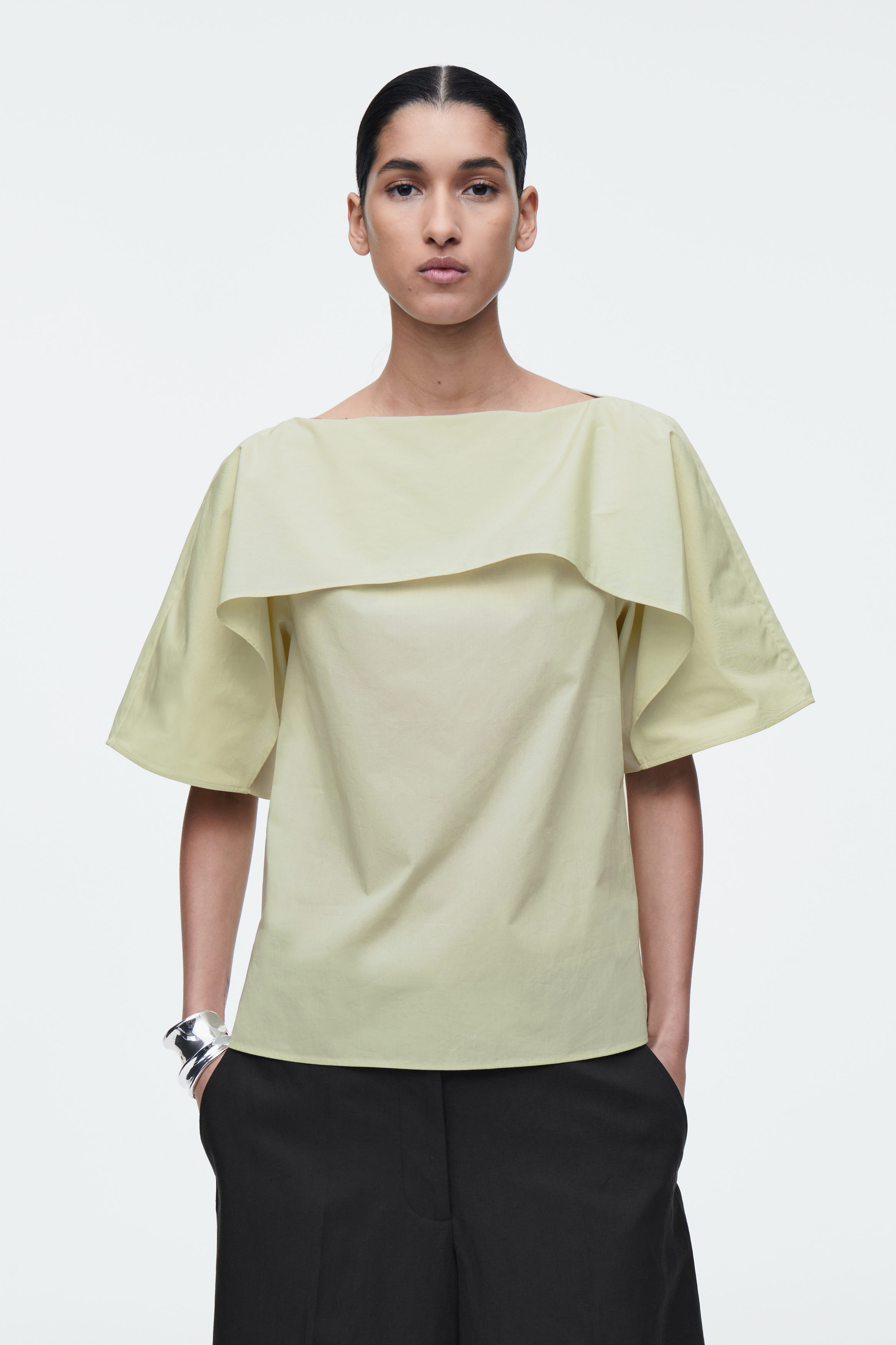 売れ筋商品|||アンクライン カットソー トップス レディース Women's Pleated Cap-Sleeve Top White Dove 71G-gn9vOsL._UY1000_.jpg