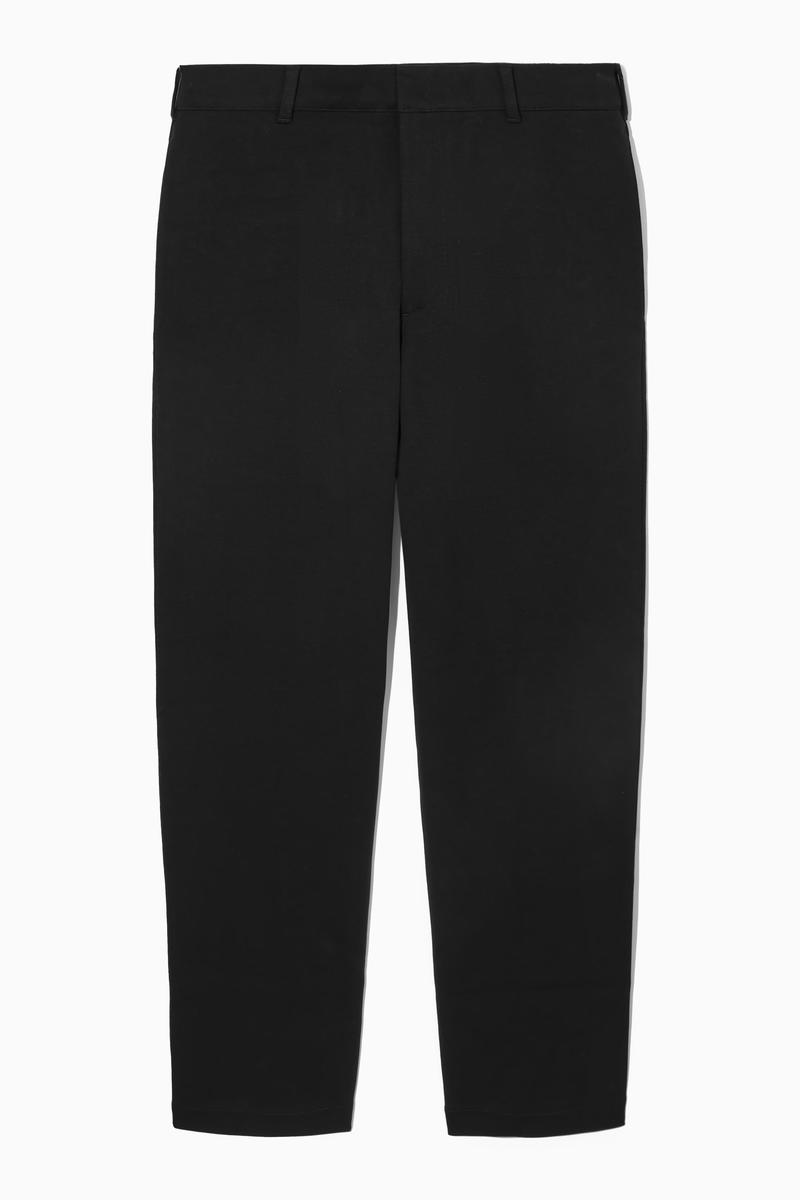 Tapered Cotton-Jersey Trousers