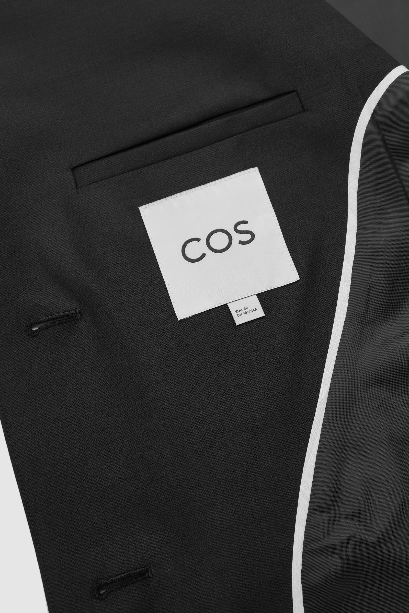 Longline tailored waistcoat - BLACK - women | COS AU
