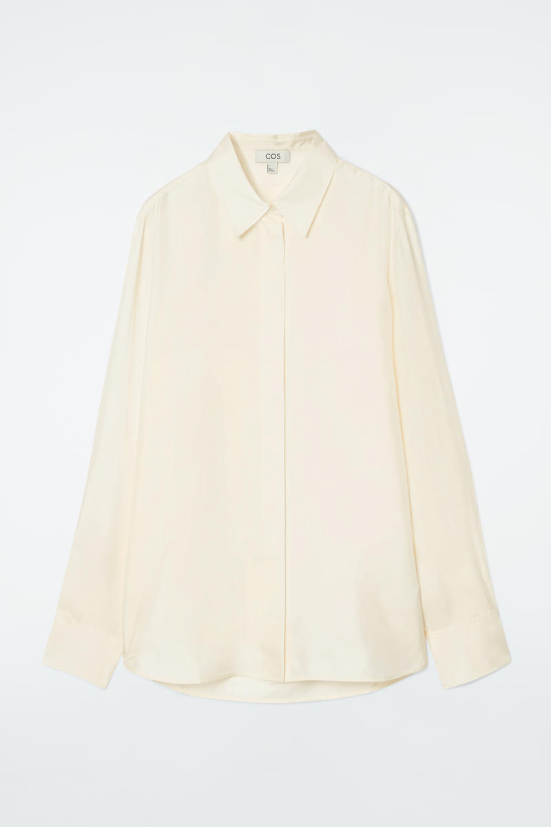 Oversized Pure Silk Shirt