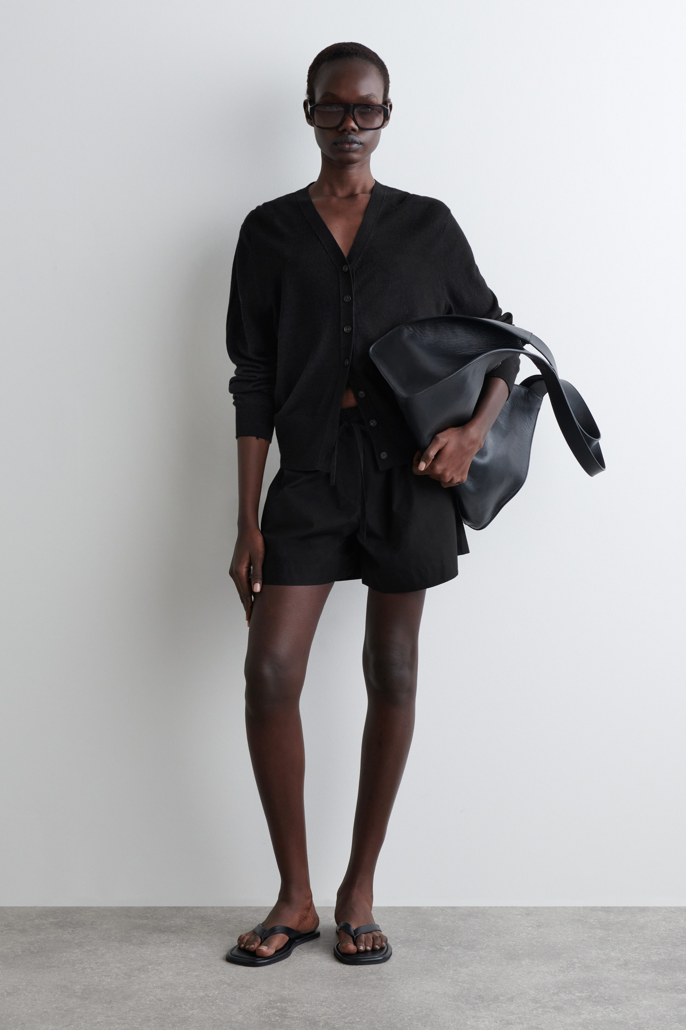 DRAWSTRING COTTON SHORTS