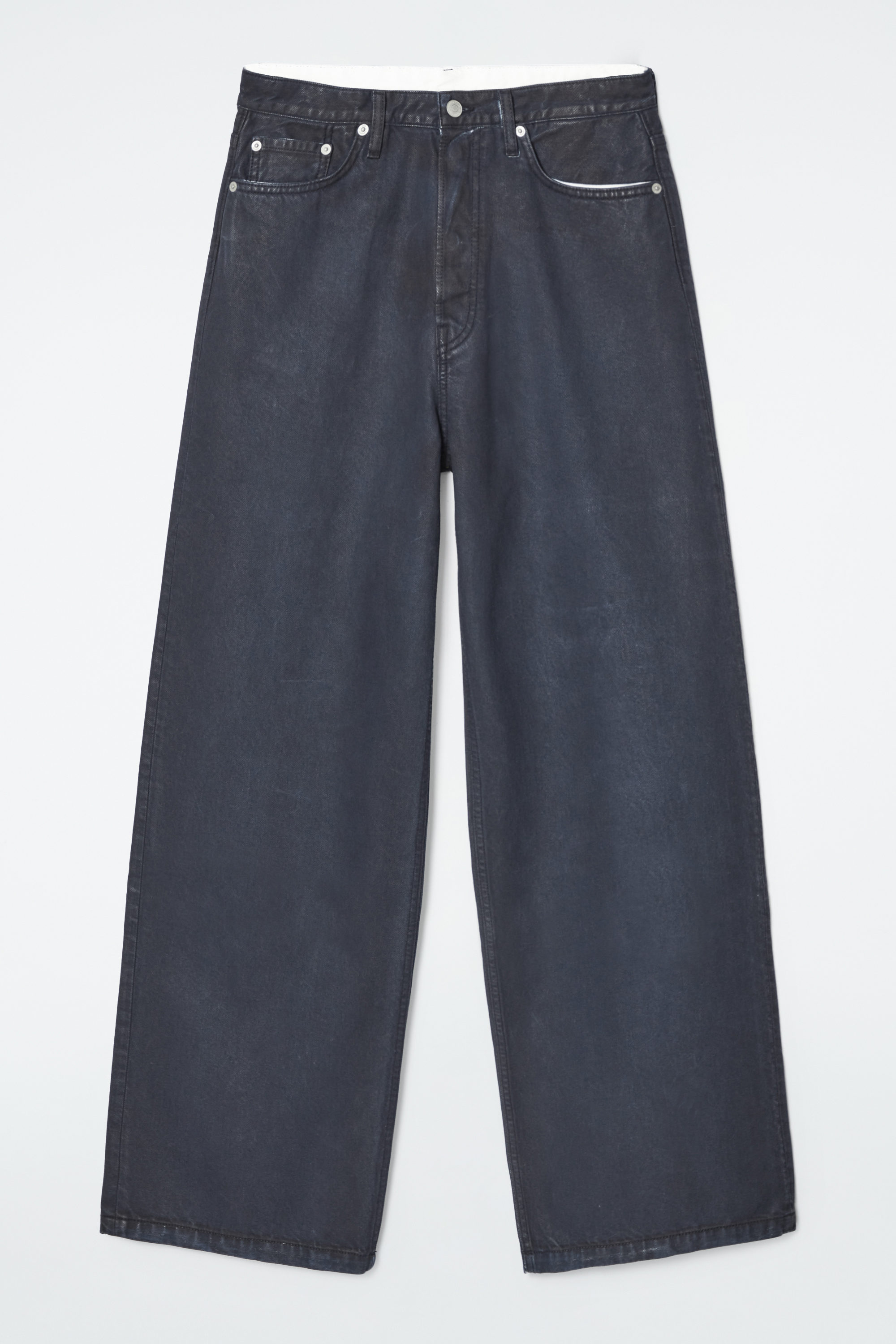 COS Wide-Leg High-Rise Jeans in LIGHT BLUE | endource