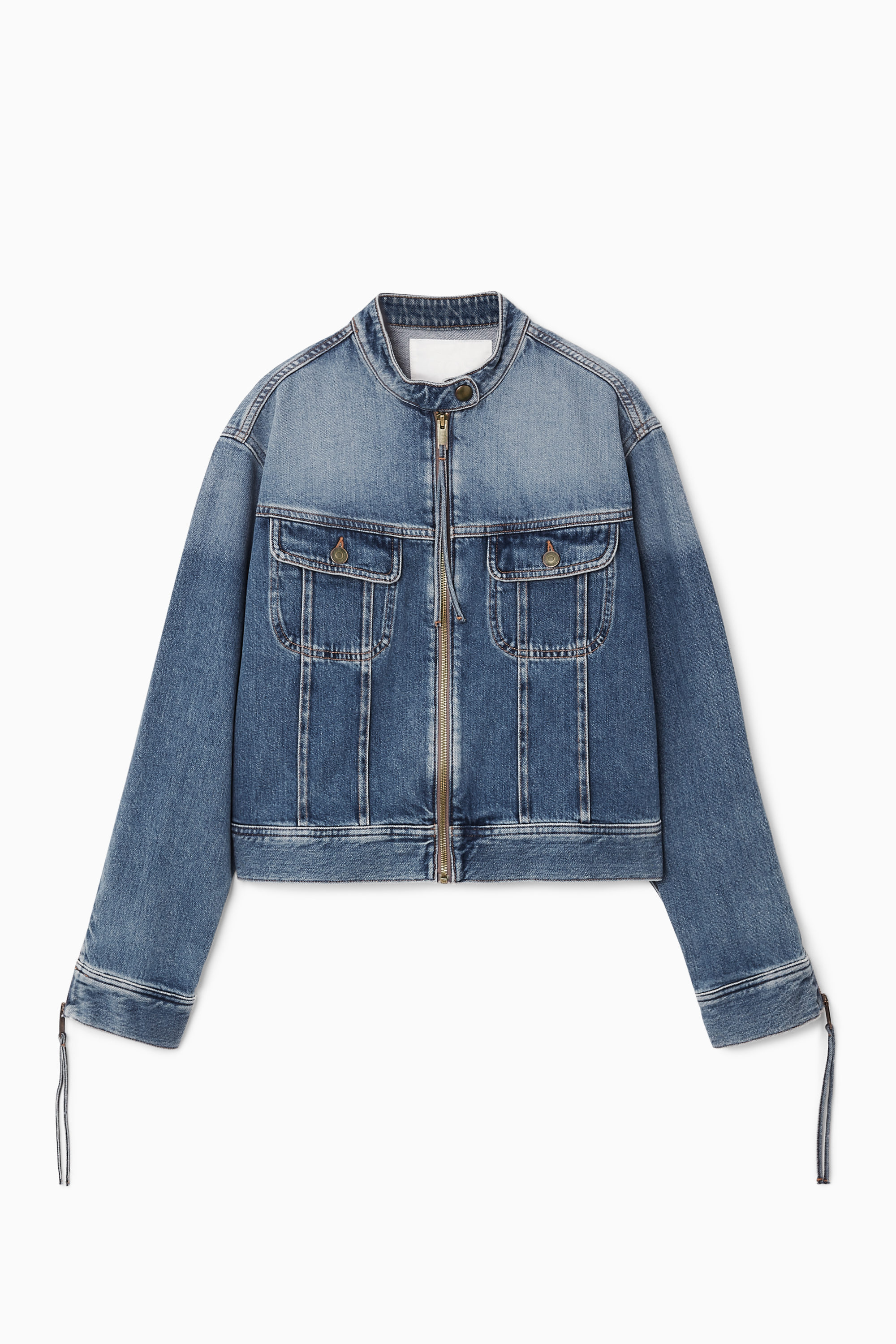 DENIM MOTO JACKET - FADED BLUE | COS