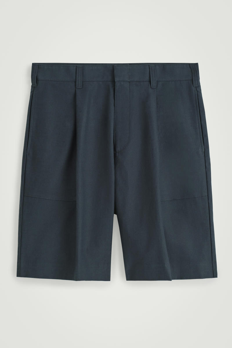 Cotton-Twill Chino Shorts in Navy