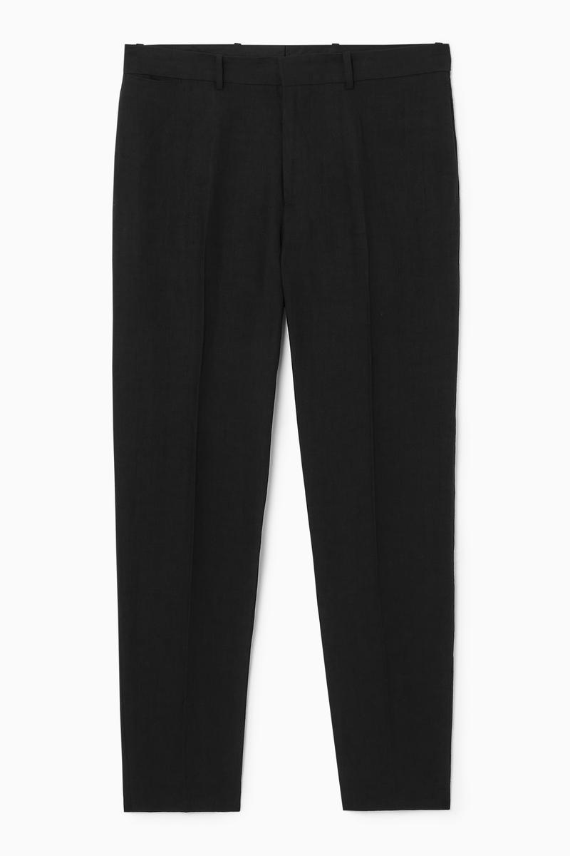 Tapered Linen Trousers