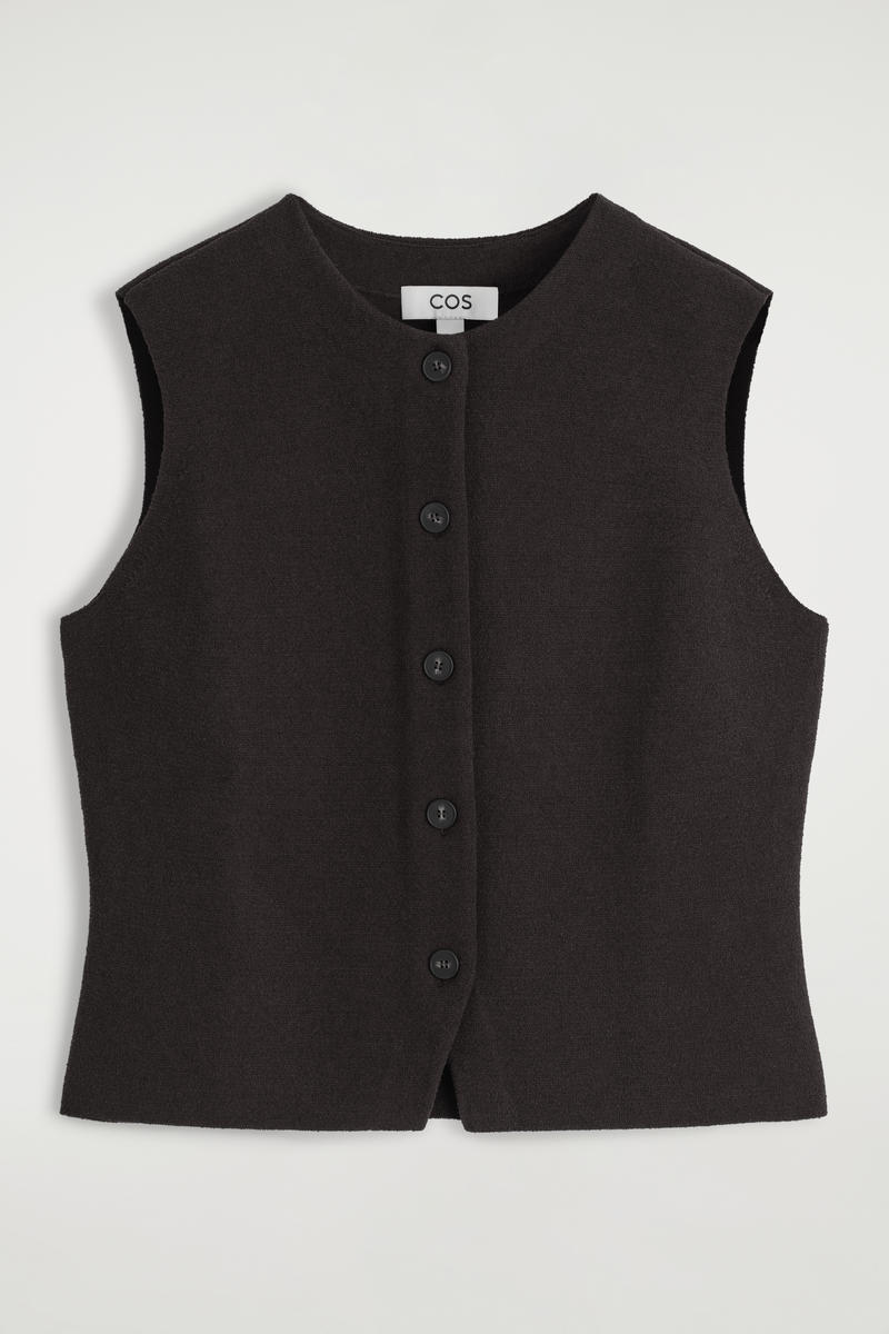 Knitted Cotton Waistcoat