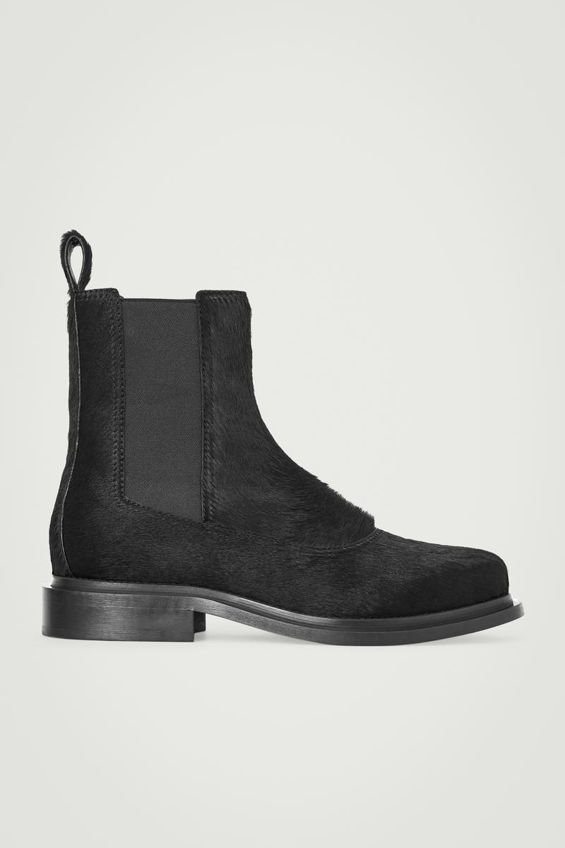 The Pony Hair Chelsea Boots