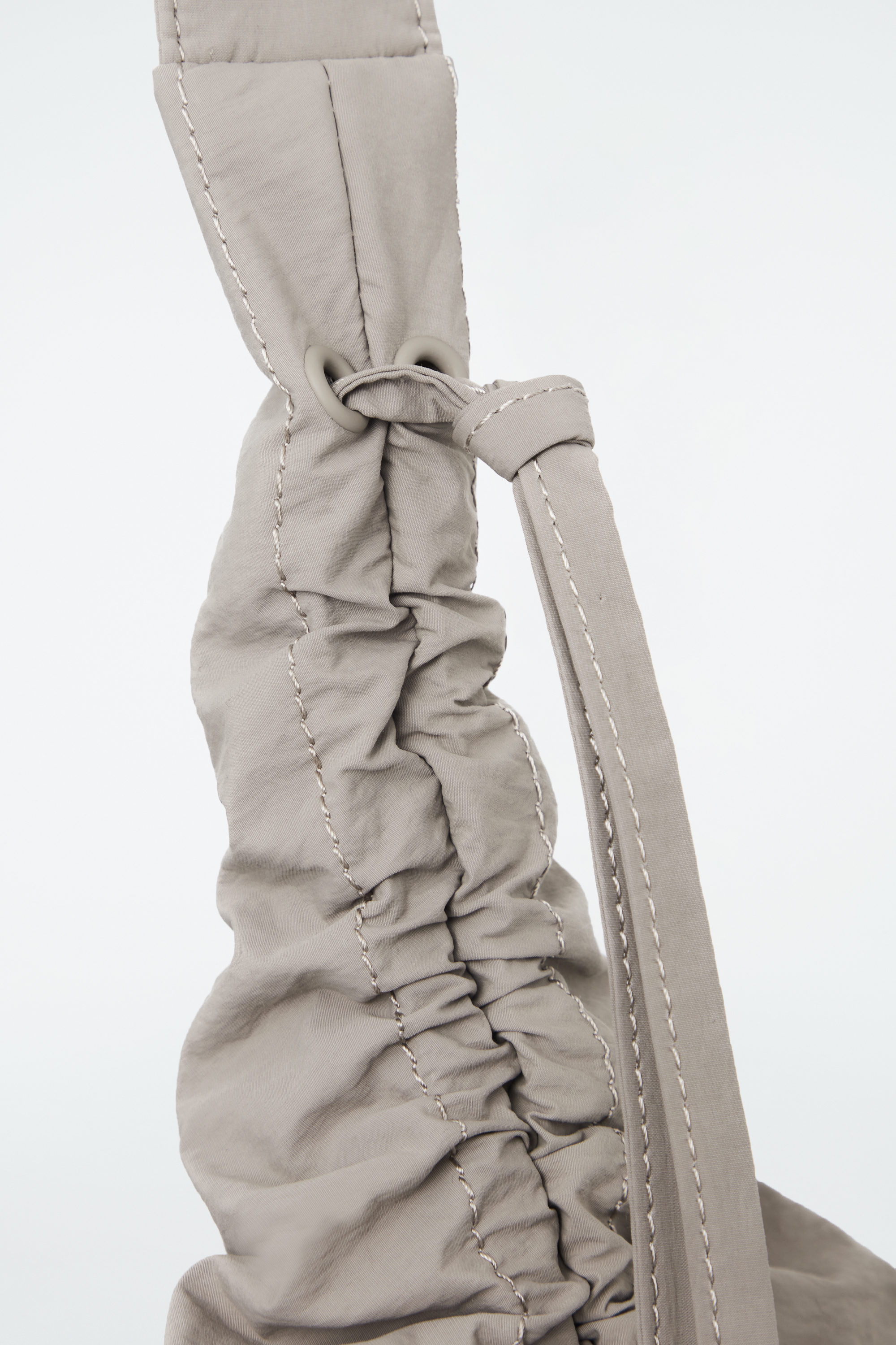 CANOPY OVERSIZED CROSSBODY BAG - NYLON - STONE | COS
